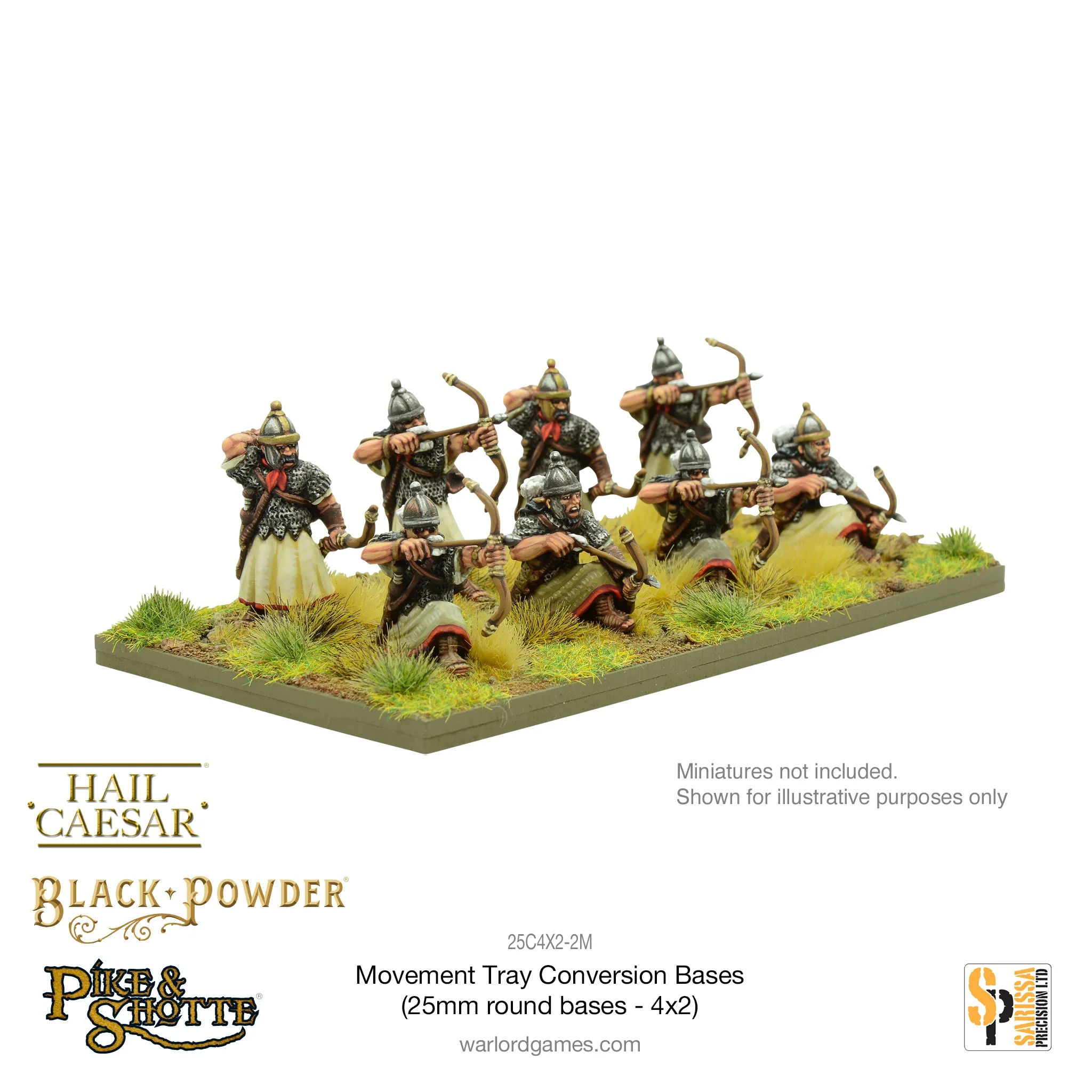 Movement Tray Conversion Bases (25mm round bases - 4x2) - Image 4