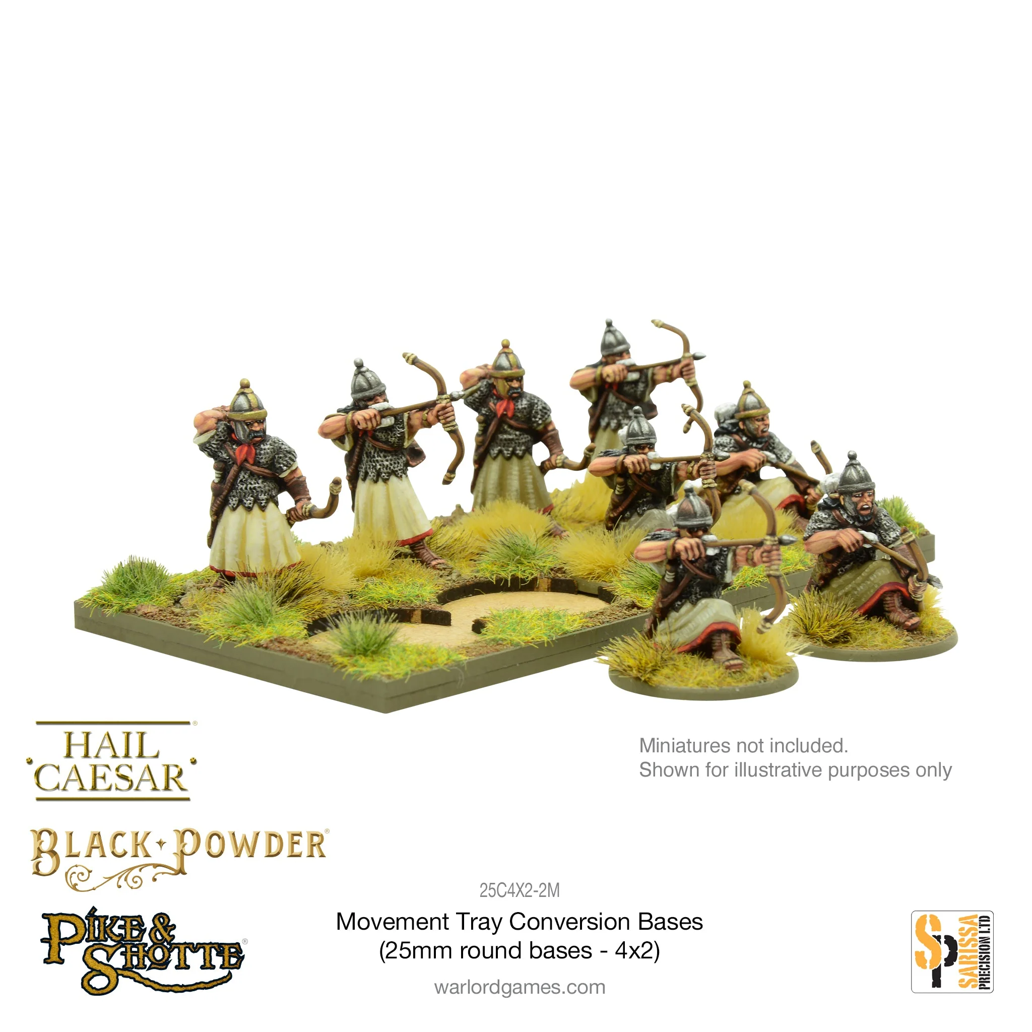 Movement Tray Conversion Bases (25mm round bases - 4x2) - Image 5