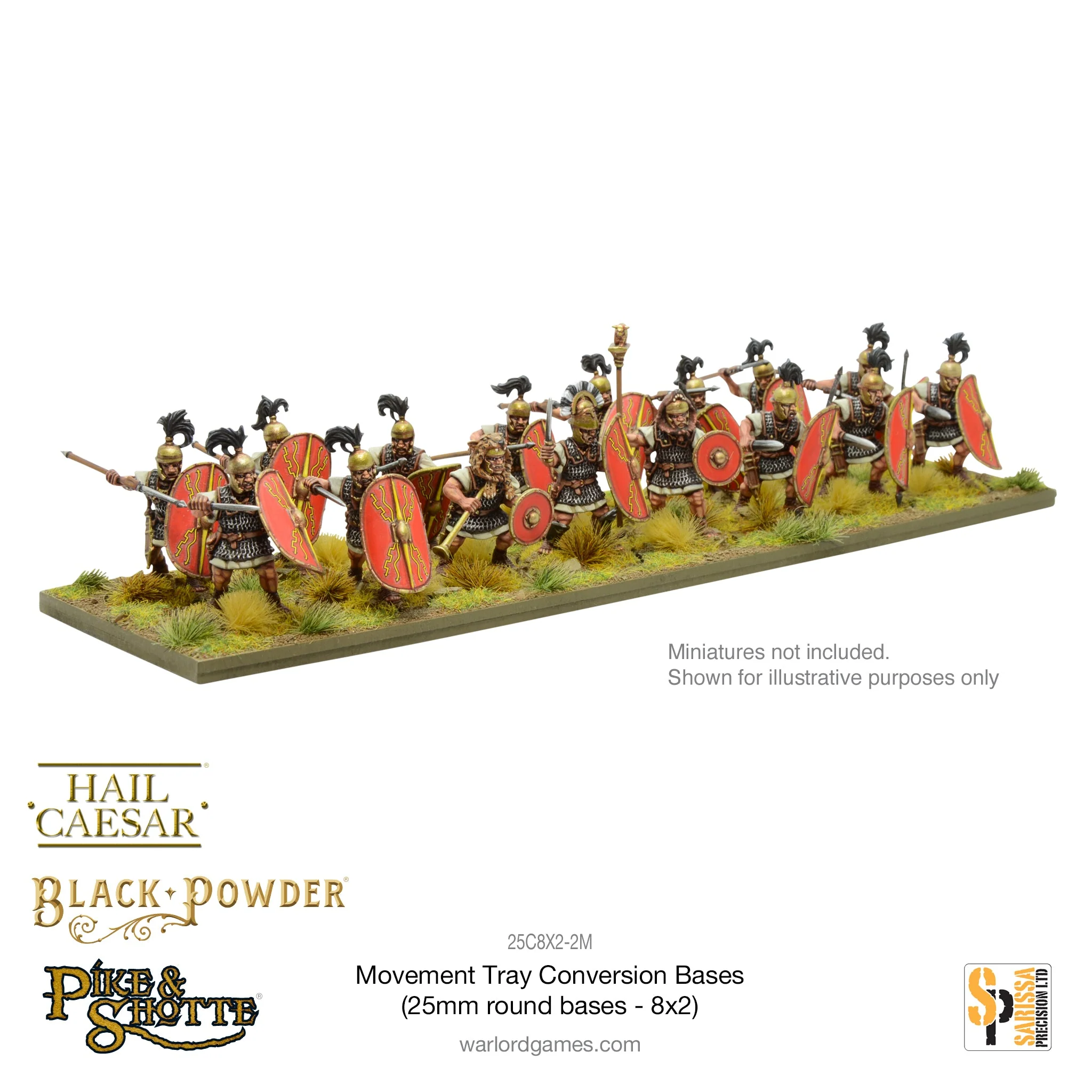 Movement Tray Conversion Bases (25mm round bases - 8x2) - Image 3