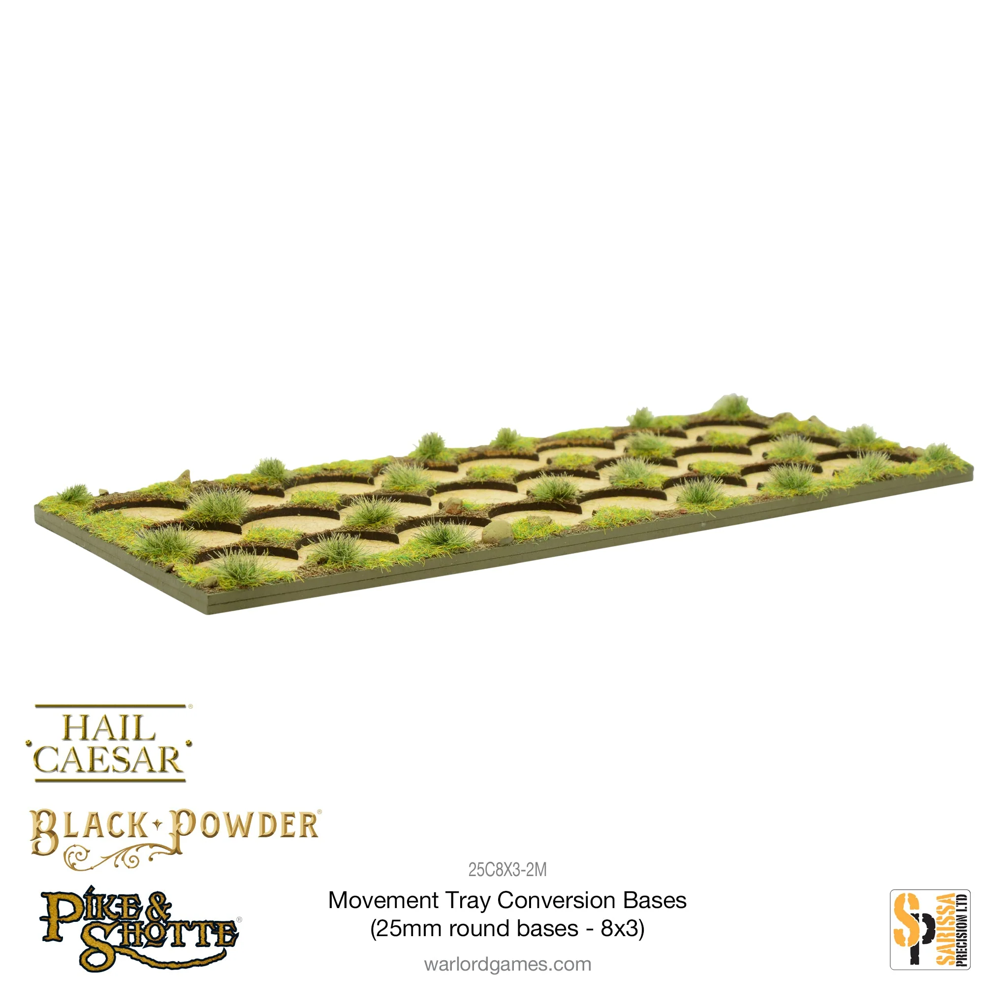 Movement Tray Conversion Bases (25mm round bases - 8x3) - Image 3