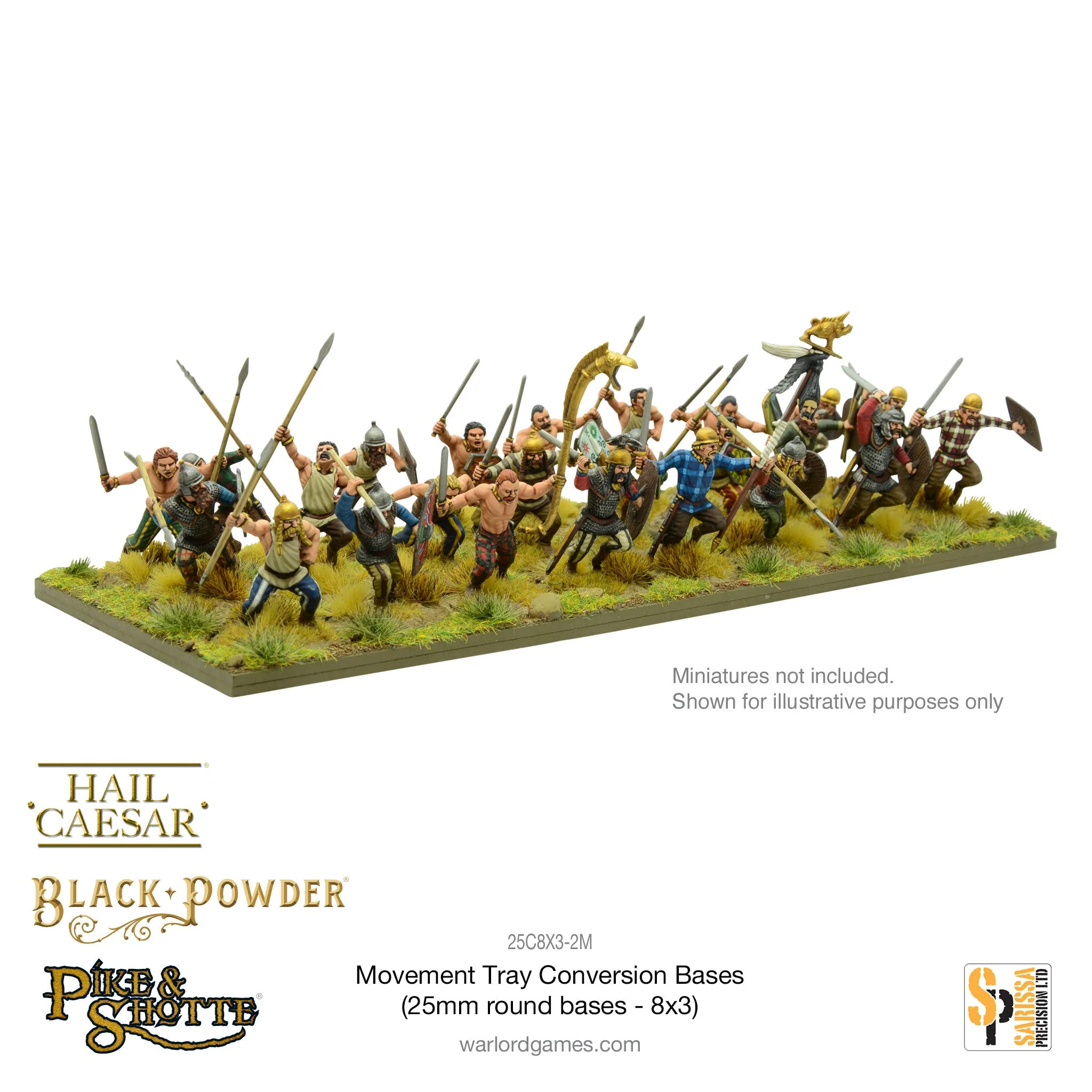 Movement Tray Conversion Bases (25mm round bases - 8x3) - Image 4