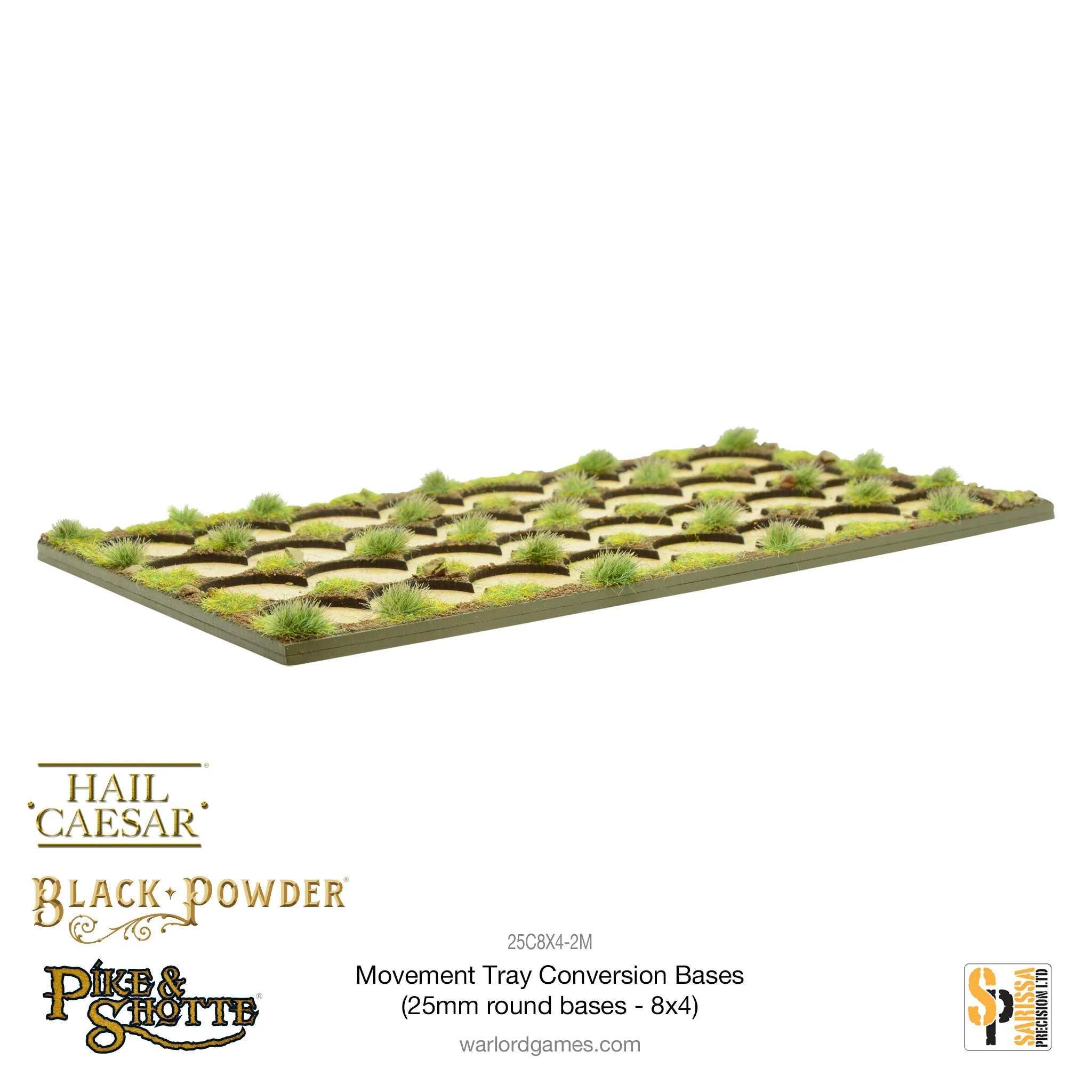 Movement Tray Conversion Bases (25mm round bases - 8x4) - Image 3