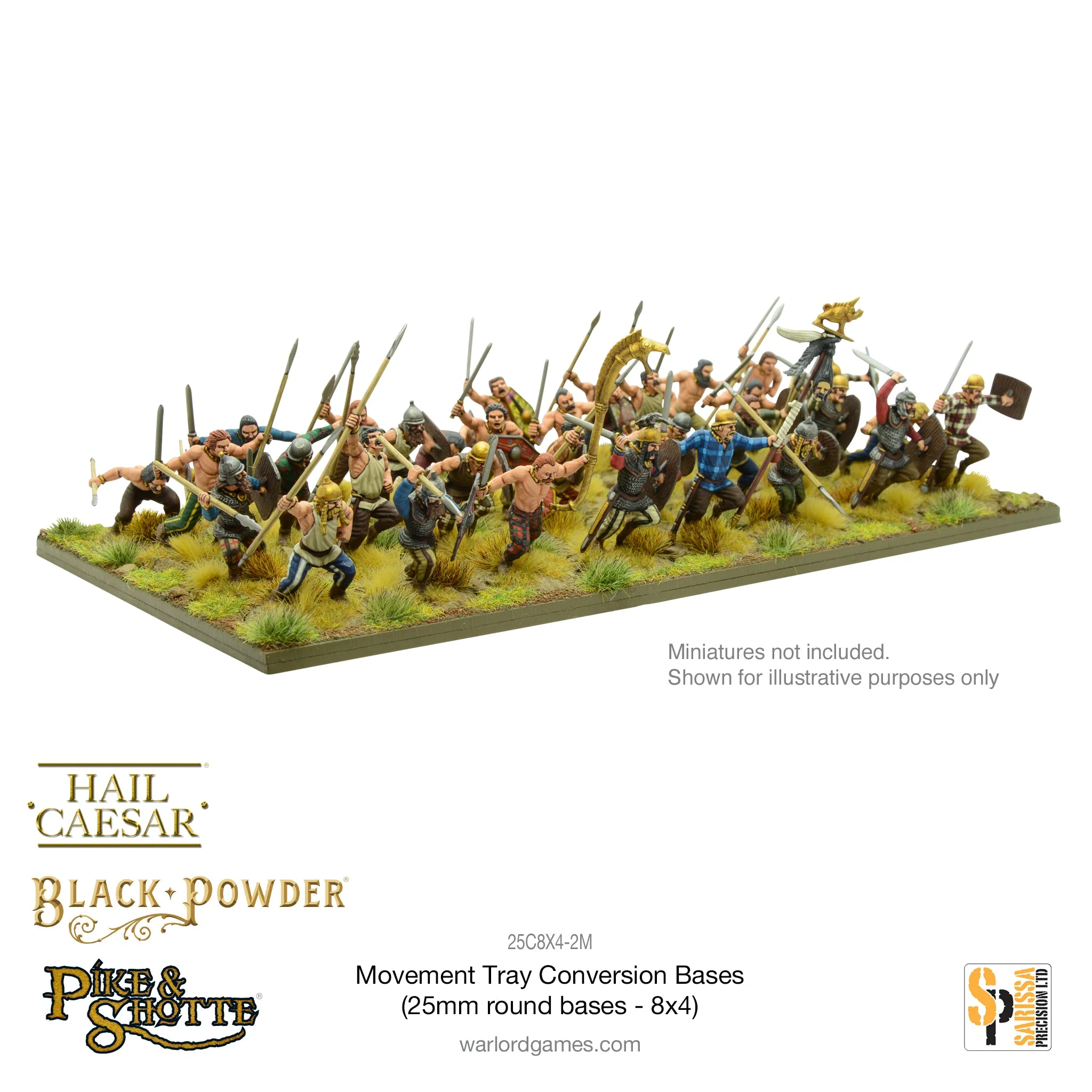 Movement Tray Conversion Bases (25mm round bases - 8x4) - Image 4