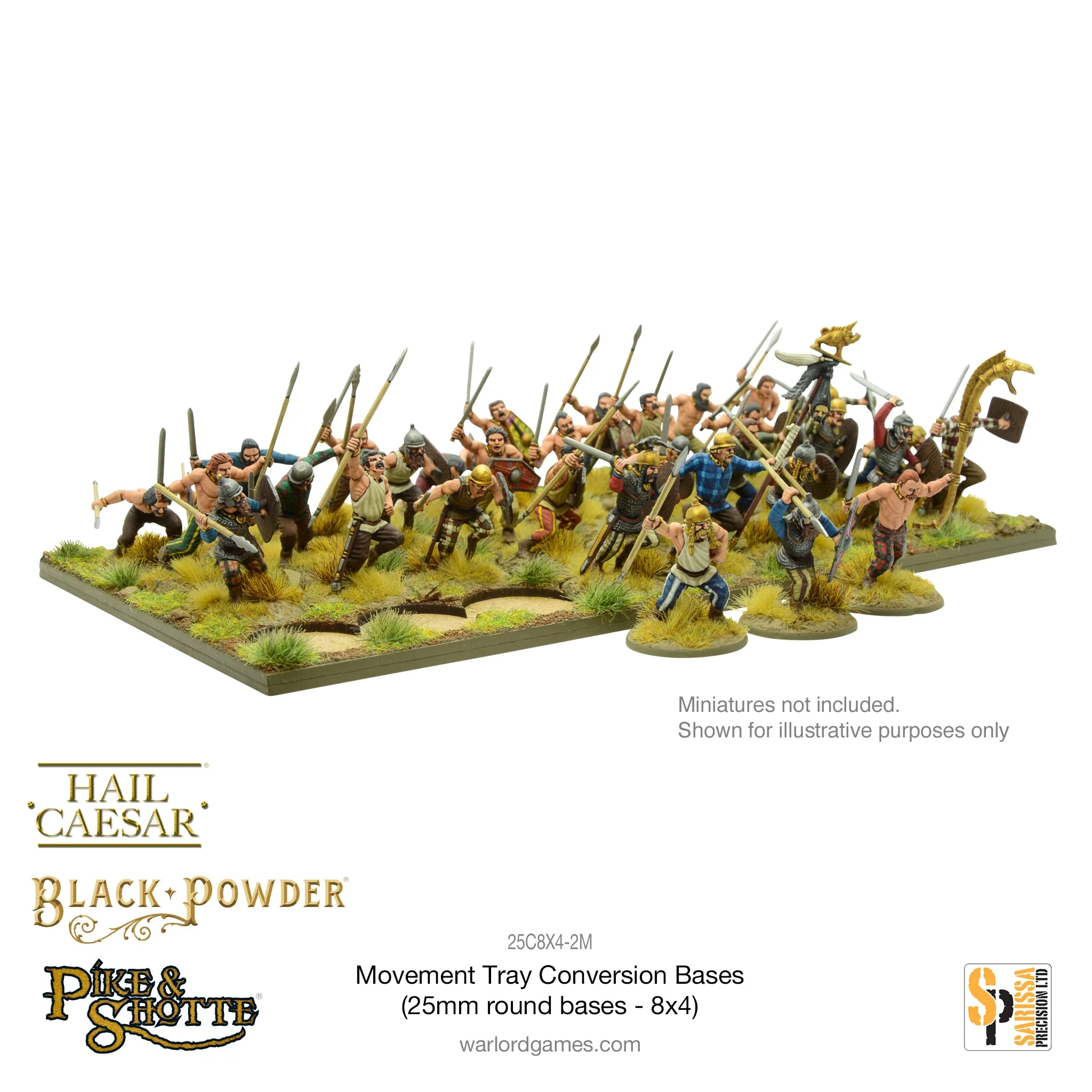Movement Tray Conversion Bases (25mm round bases - 8x4) - Image 5