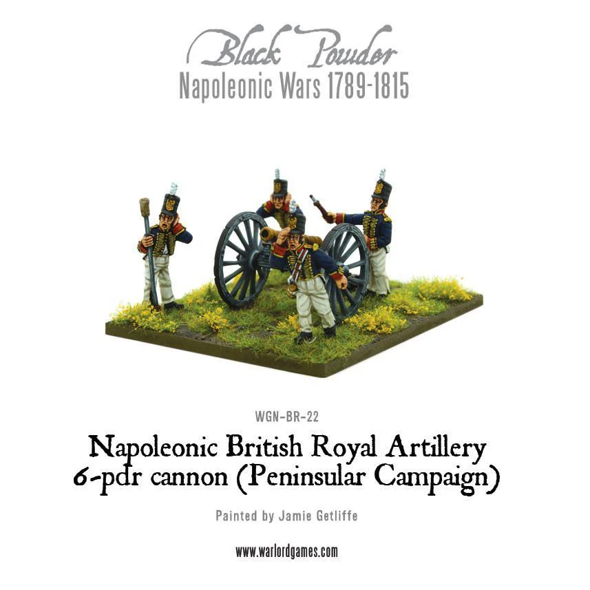 Napoleonic British Royal Artillery 6-pdr cannon (Peninsular Campaign)