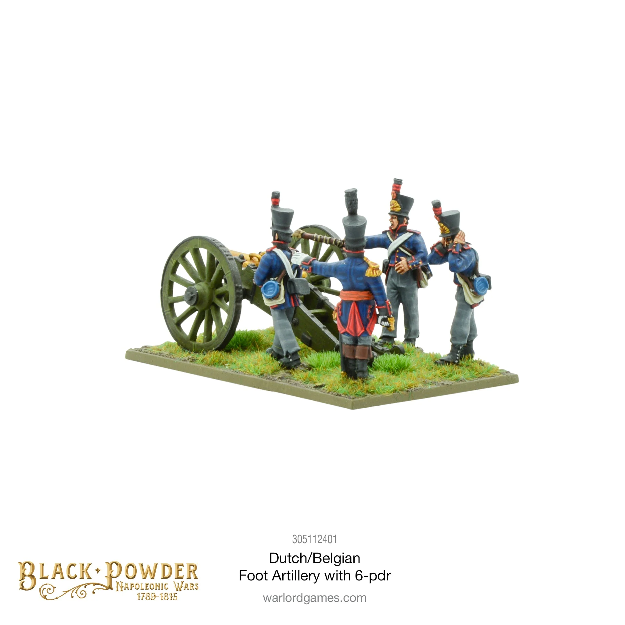 Napoleonic Dutch-Belgian Foot Artillery with 6-pdr - Image 2