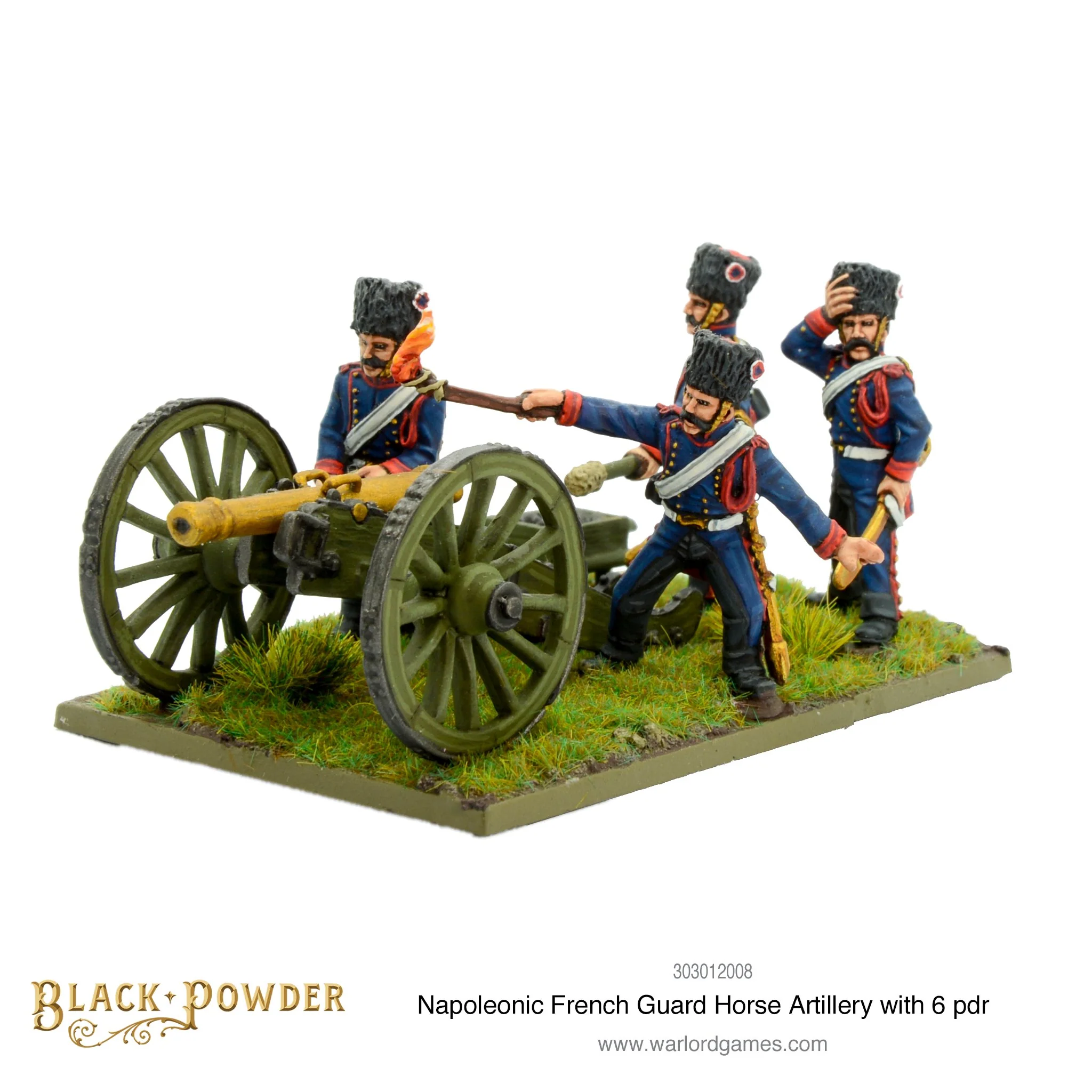 Napoleonic French Guard Horse Artillery with 6 pdr - Image 2