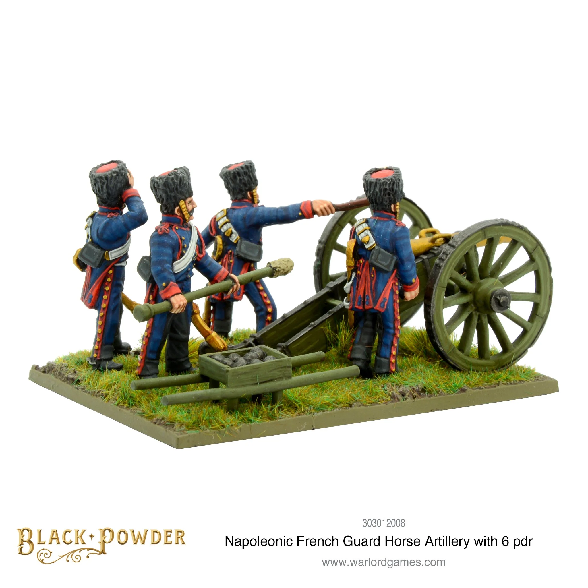Napoleonic French Guard Horse Artillery with 6 pdr - Image 4