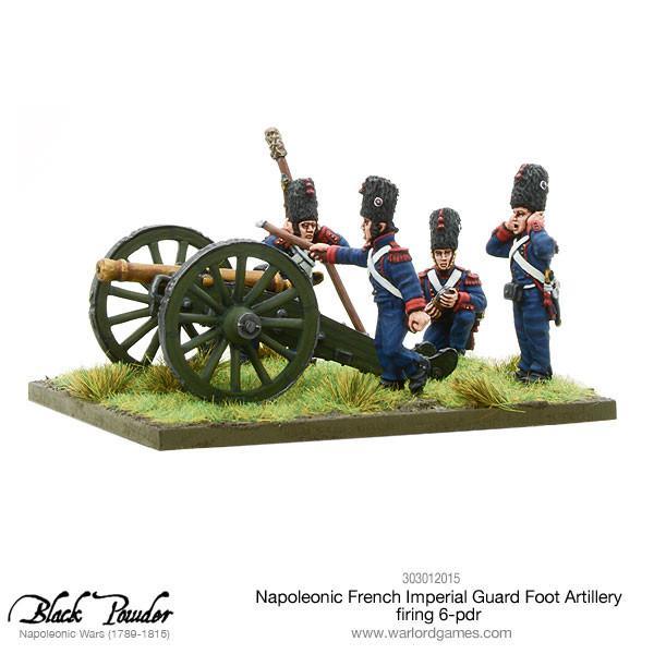 Napoleonic French Imperial Guard Foot Artillery firing 6-pdr - Image 2