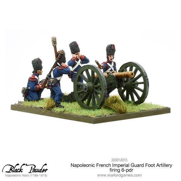 Napoleonic French Imperial Guard Foot Artillery firing 6-pdr - Image 4
