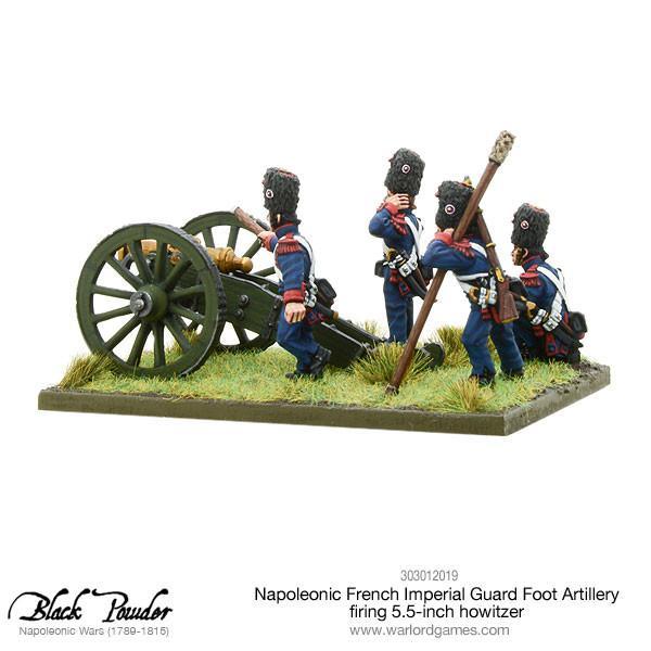 Napoleonic French Imperial Guard Foot Artillery firing howitzer - Image 2