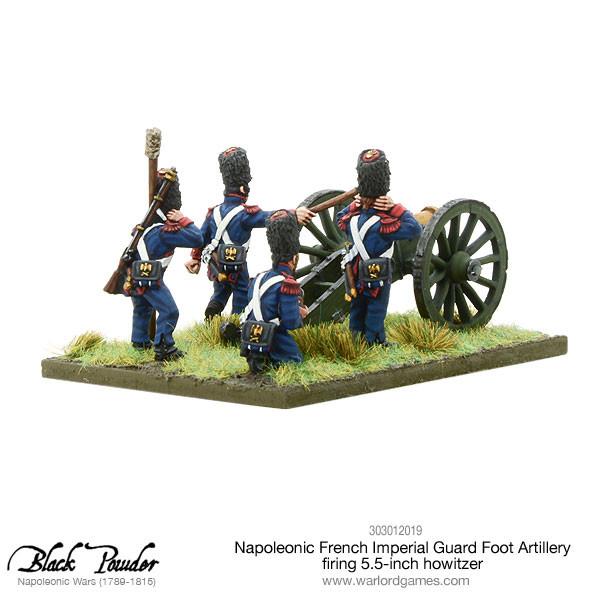Napoleonic French Imperial Guard Foot Artillery firing howitzer - Image 3