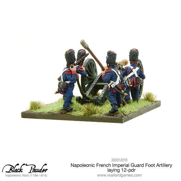 Napoleonic French Imperial Guard Foot Artillery laying 12-pdr - Image 3