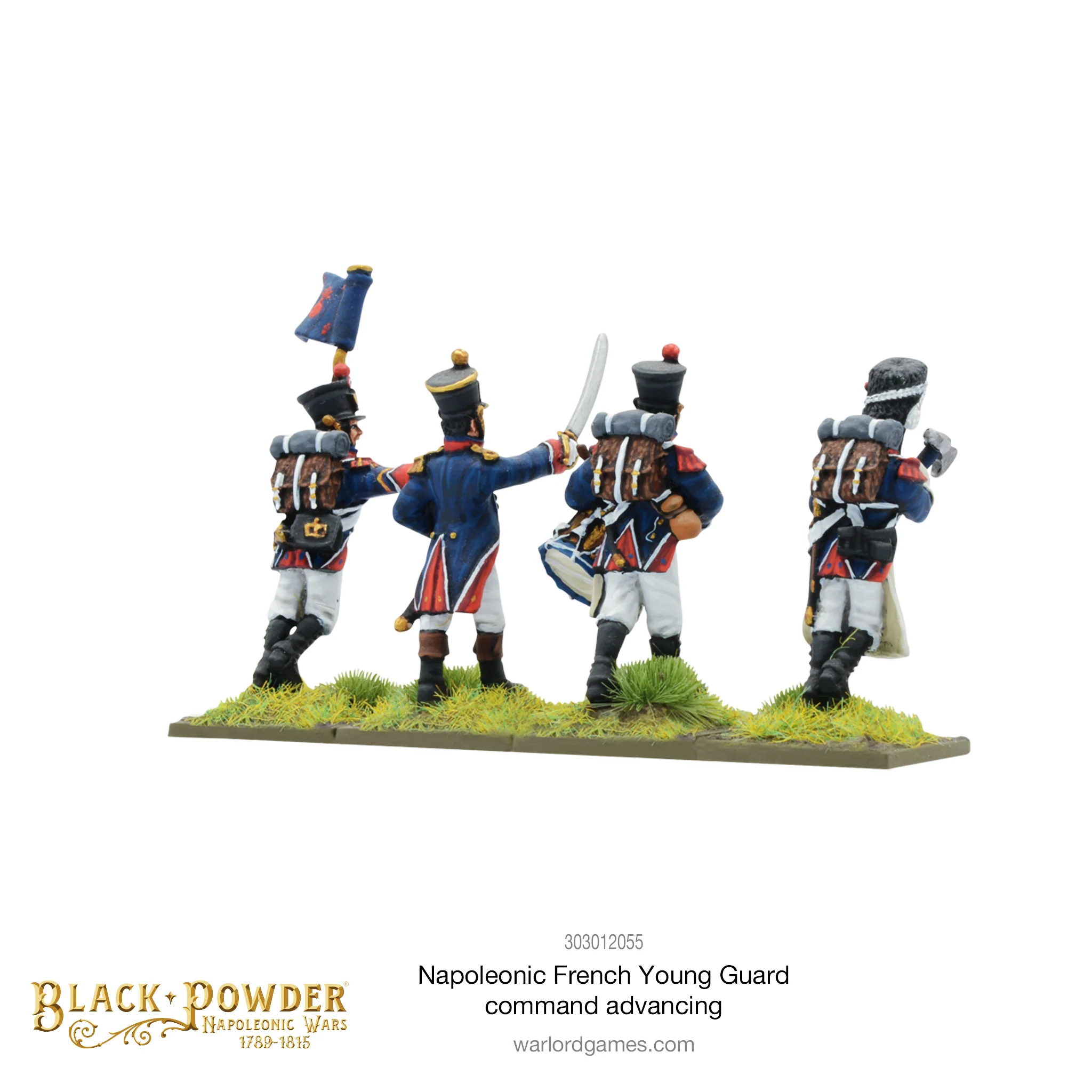 Napoleonic French Young Guard Command advancing - Image 4