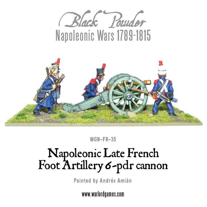 Napoleonic Late French Foot Artillery 6-pdr cannon - Image 2