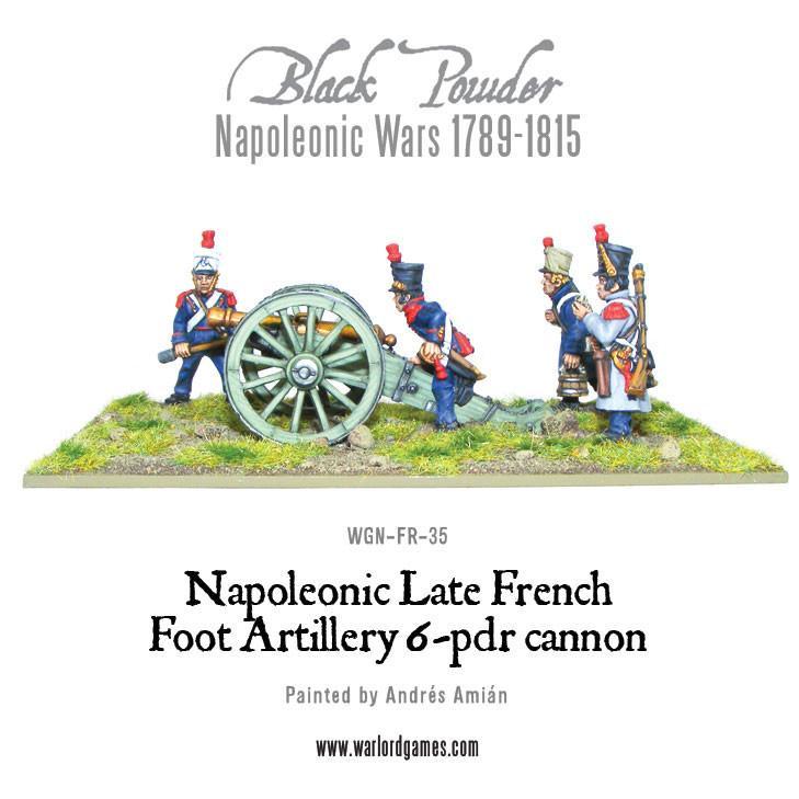Napoleonic Late French Foot Artillery 6-pdr cannon - Image 3