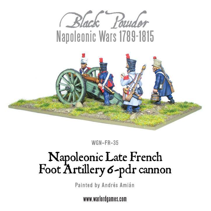 Napoleonic Late French Foot Artillery 6-pdr cannon - Image 4