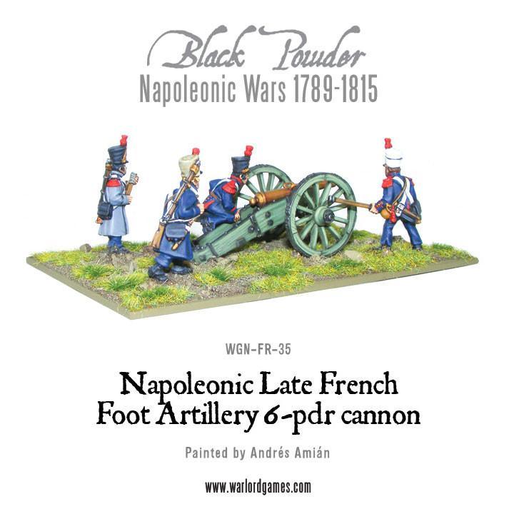 Napoleonic Late French Foot Artillery 6-pdr cannon - Image 5