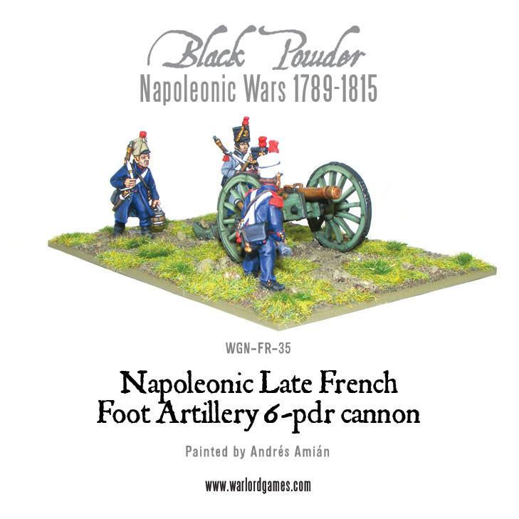 Napoleonic Late French Foot Artillery 6-pdr cannon - Image 6