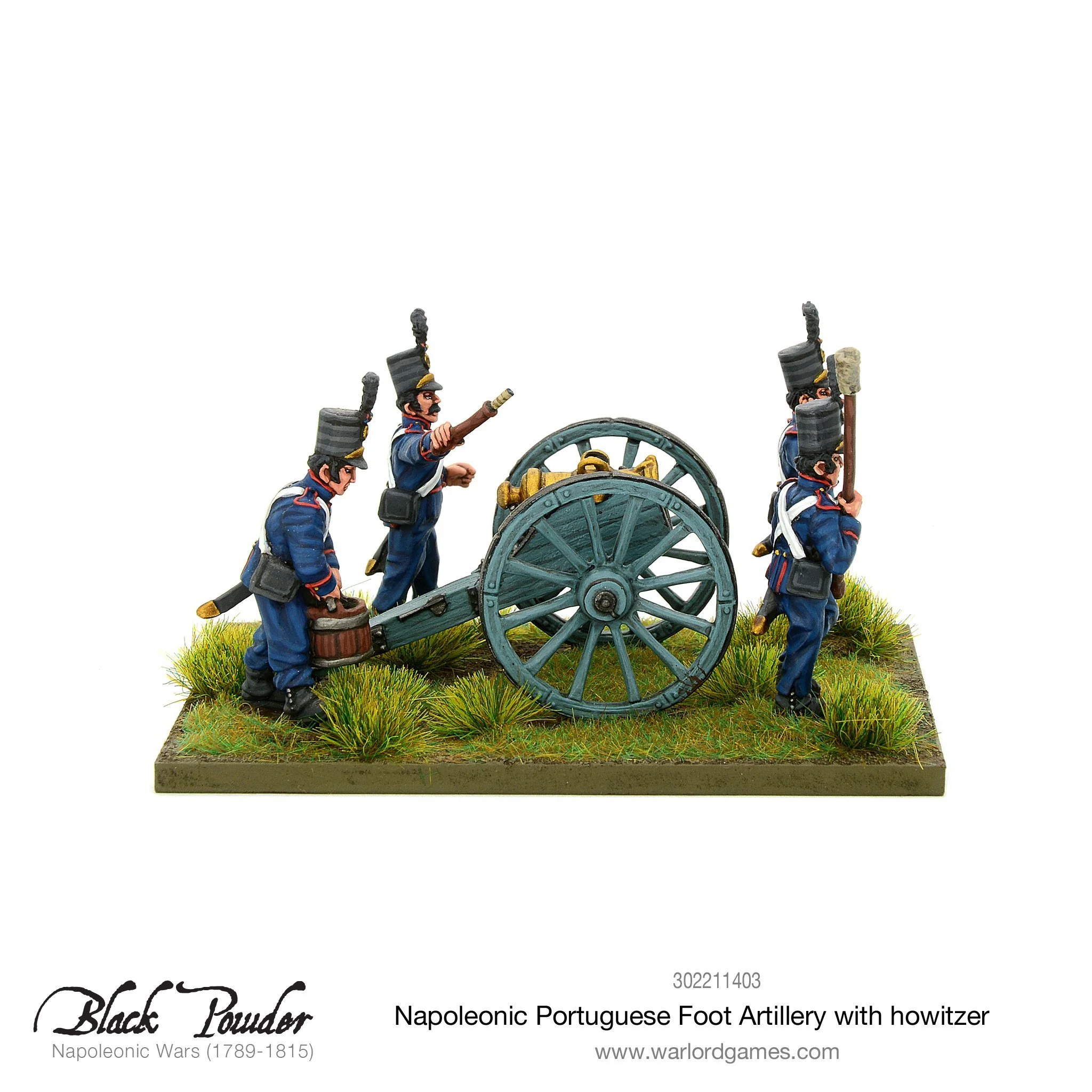 Napoleonic Portuguese Foot Artillery with howitzer - Image 2