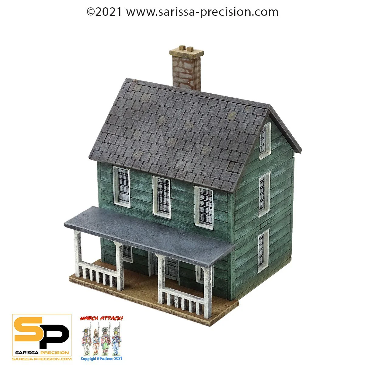 North American Planked House with Porch