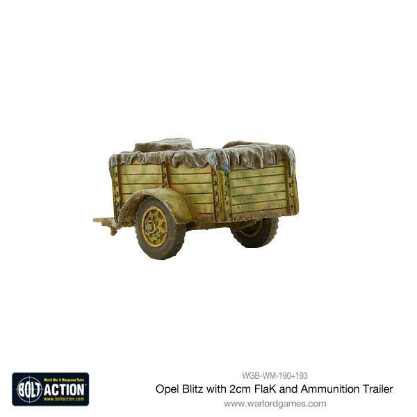 Opel Blitz with 2cm FlaK & Ammunition Trailer - Image 11