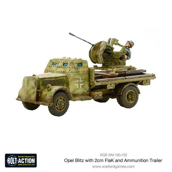 Opel Blitz with 2cm FlaK & Ammunition Trailer - Image 2