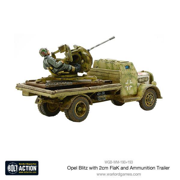 Opel Blitz with 2cm FlaK & Ammunition Trailer - Image 5