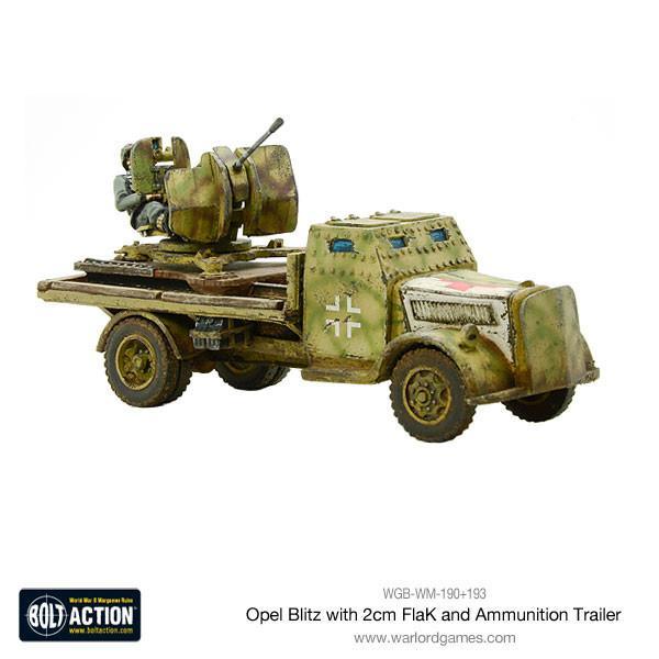 Opel Blitz with 2cm FlaK & Ammunition Trailer - Image 7