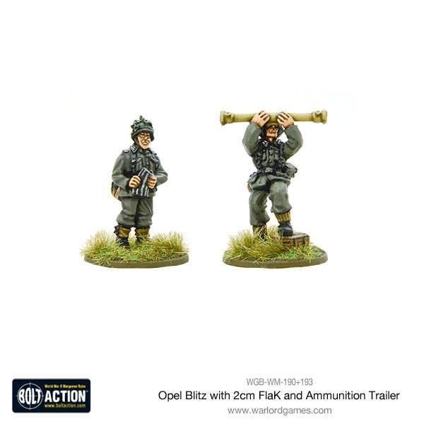 Opel Blitz with 2cm FlaK & Ammunition Trailer - Image 8