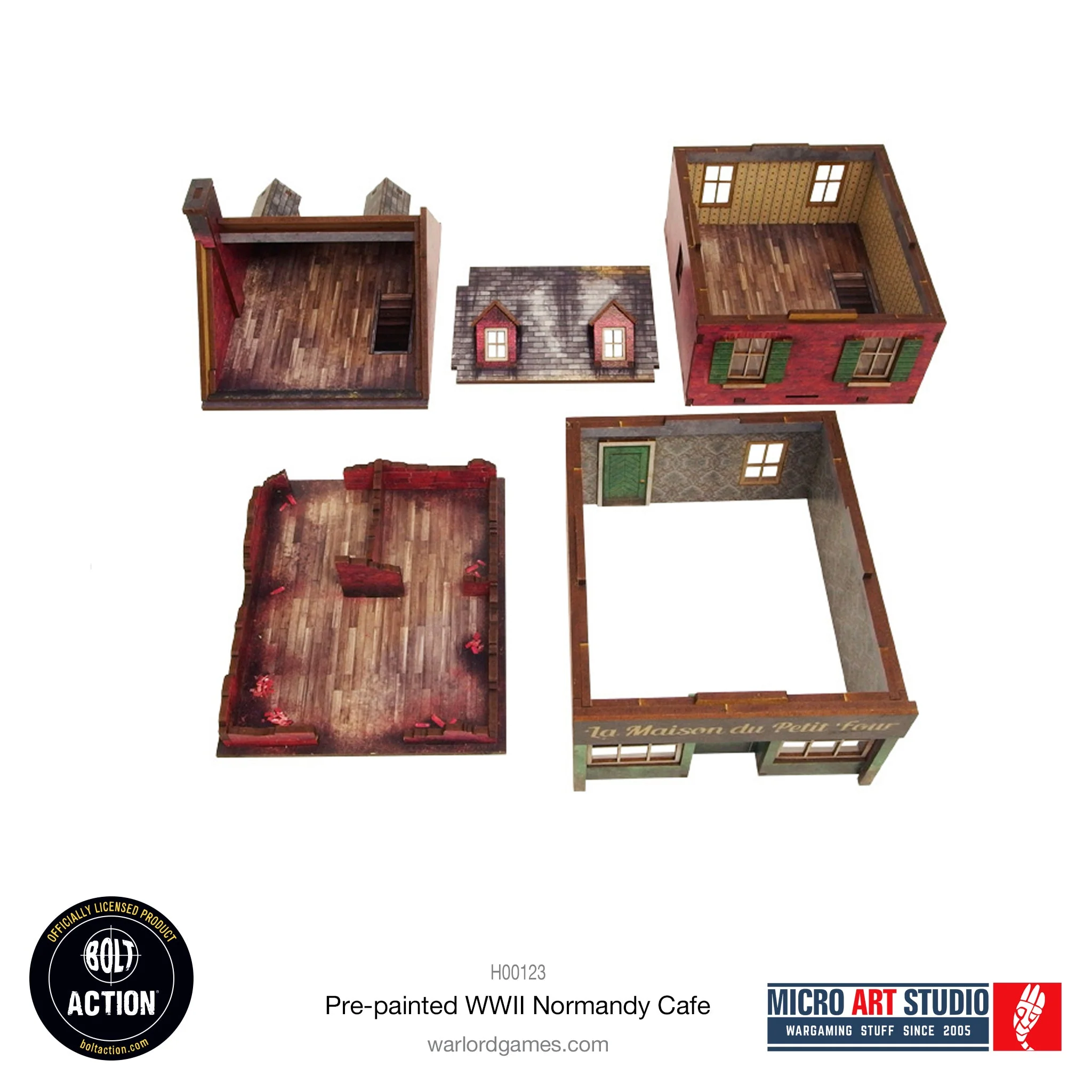 Pre-painted WW2 Normandy Cafe - Image 7