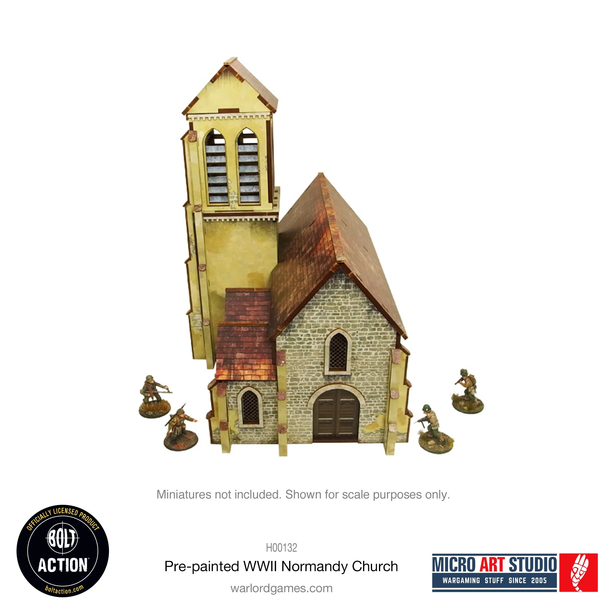 Pre-painted WW2 Normandy Church - Image 2