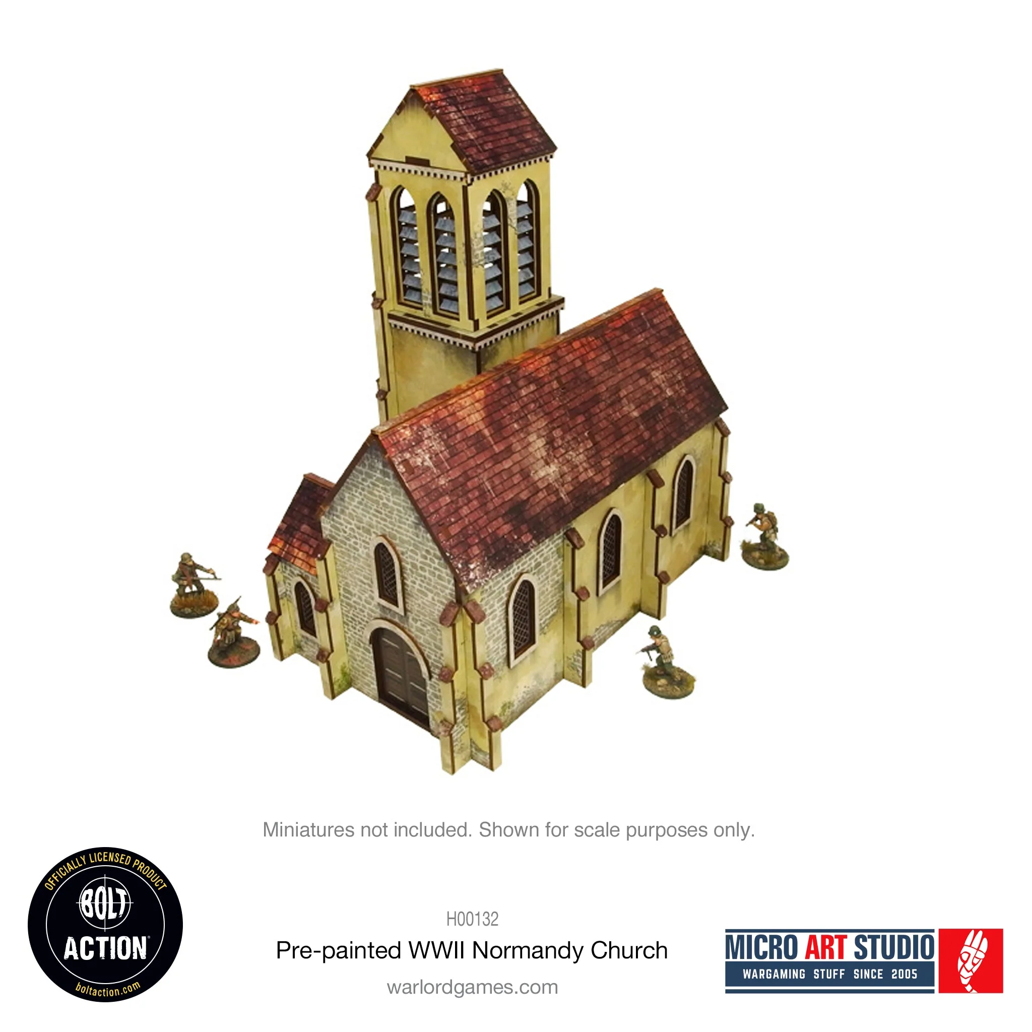 Pre-painted WW2 Normandy Church - Image 3