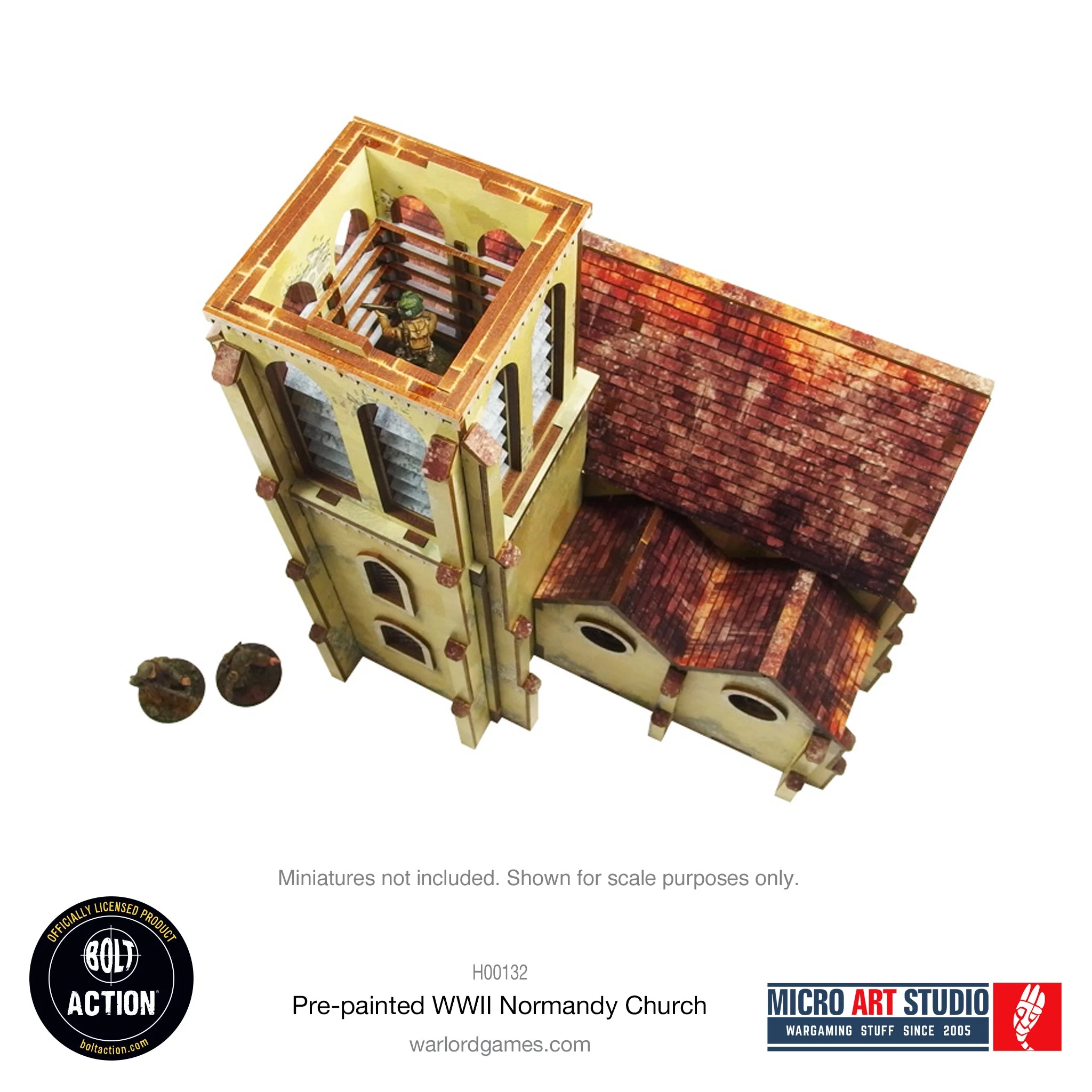 Pre-painted WW2 Normandy Church - Image 9