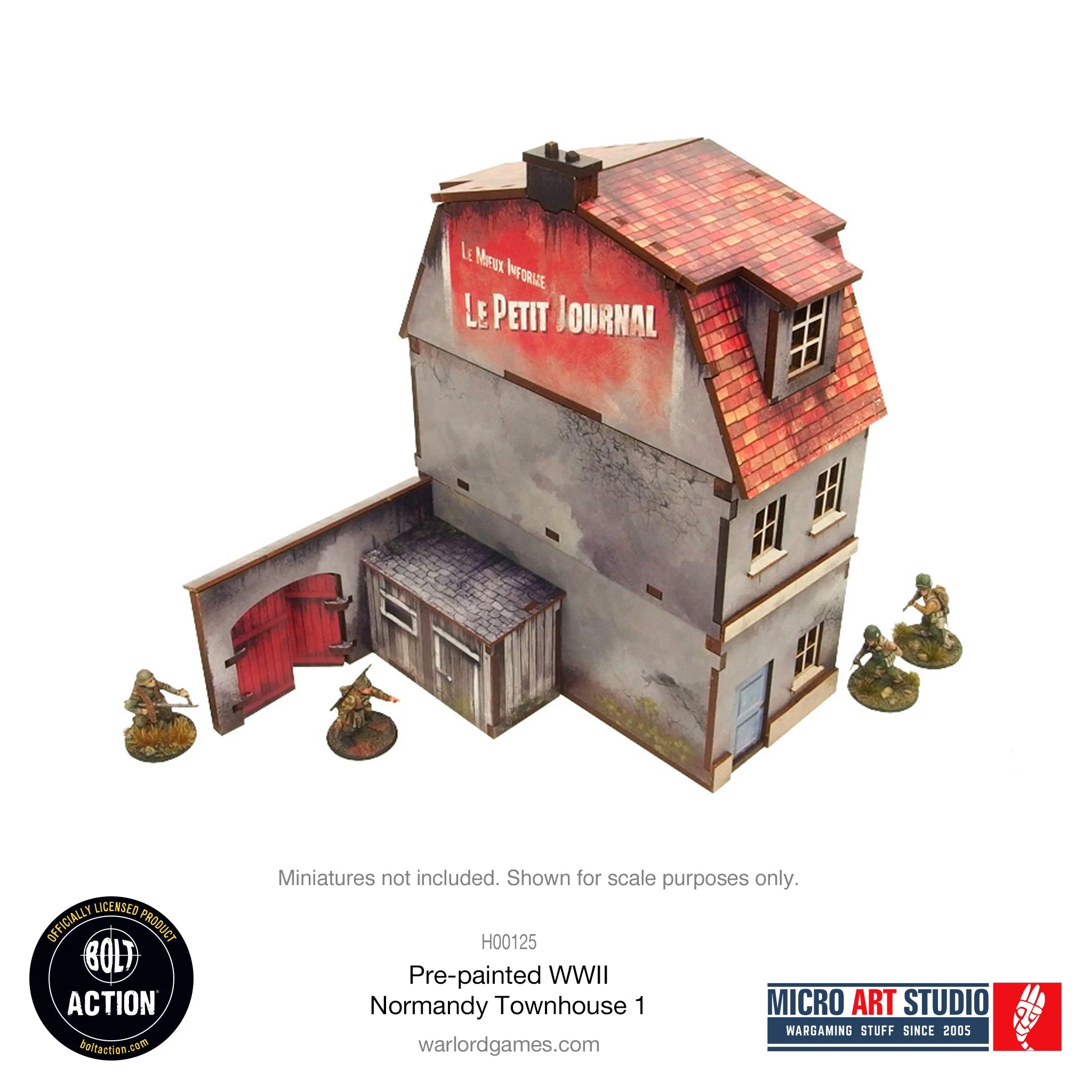 Pre-painted WW2 Normandy Townhouse 1 - Image 2