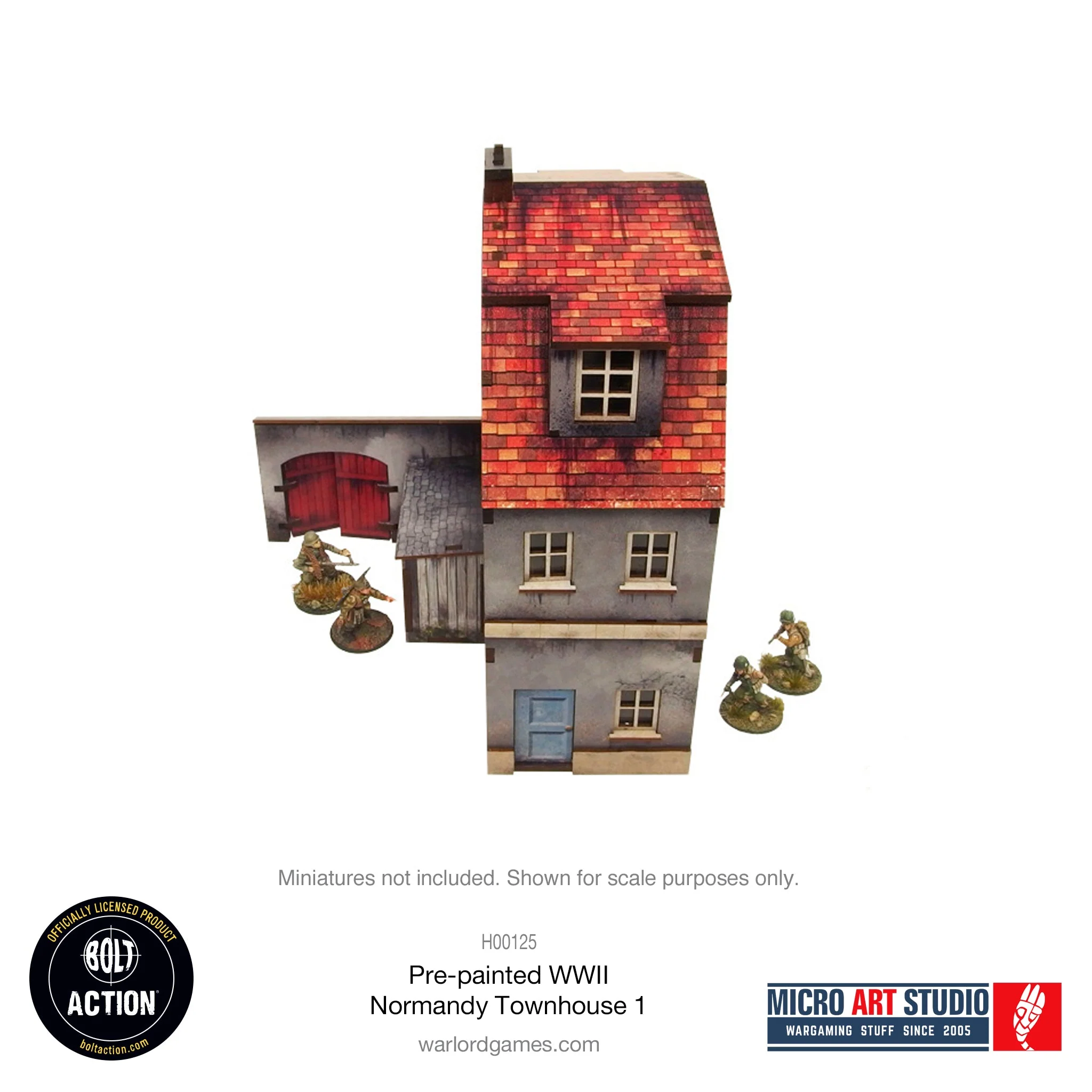 Pre-painted WW2 Normandy Townhouse 1 - Image 3