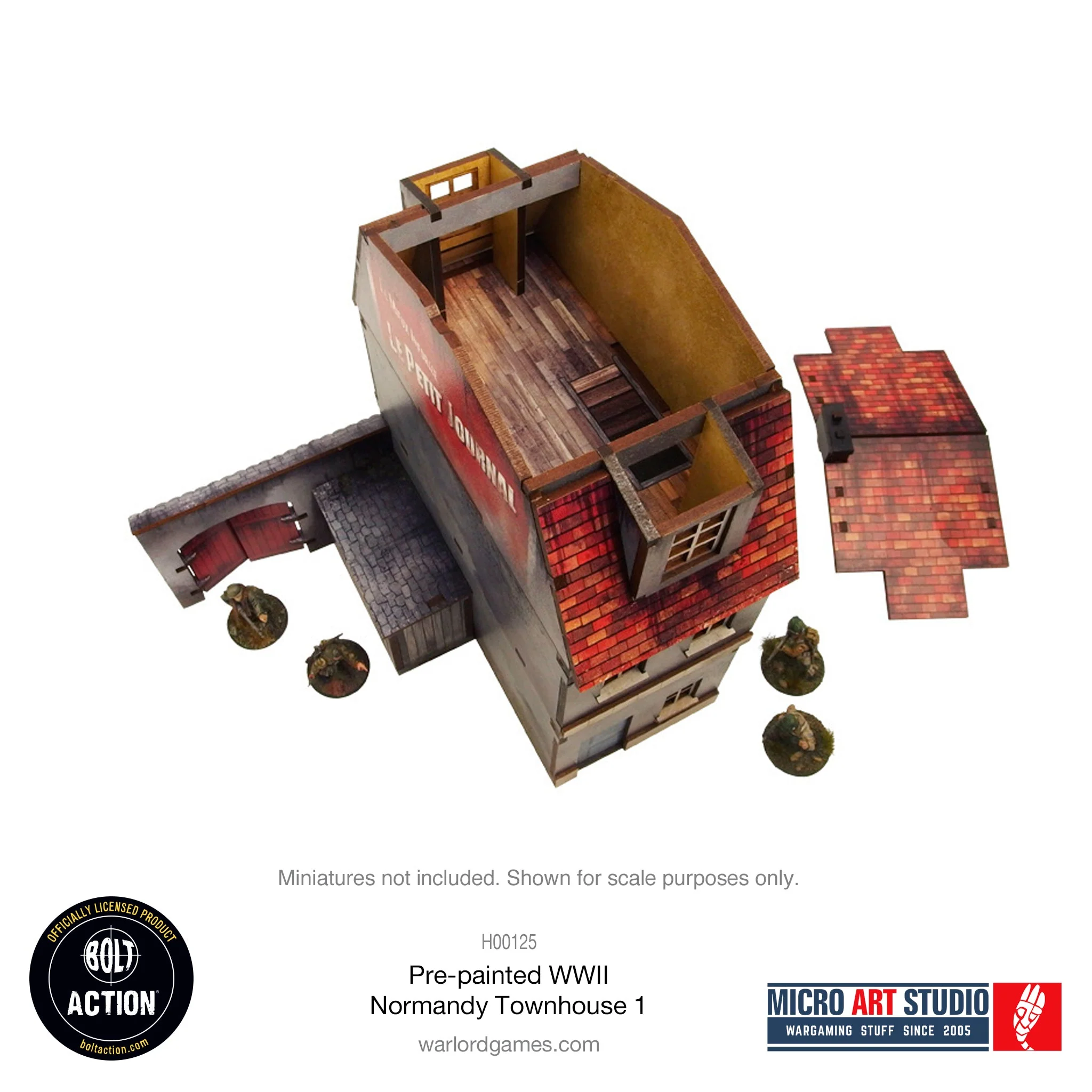 Pre-painted WW2 Normandy Townhouse 1 - Image 4