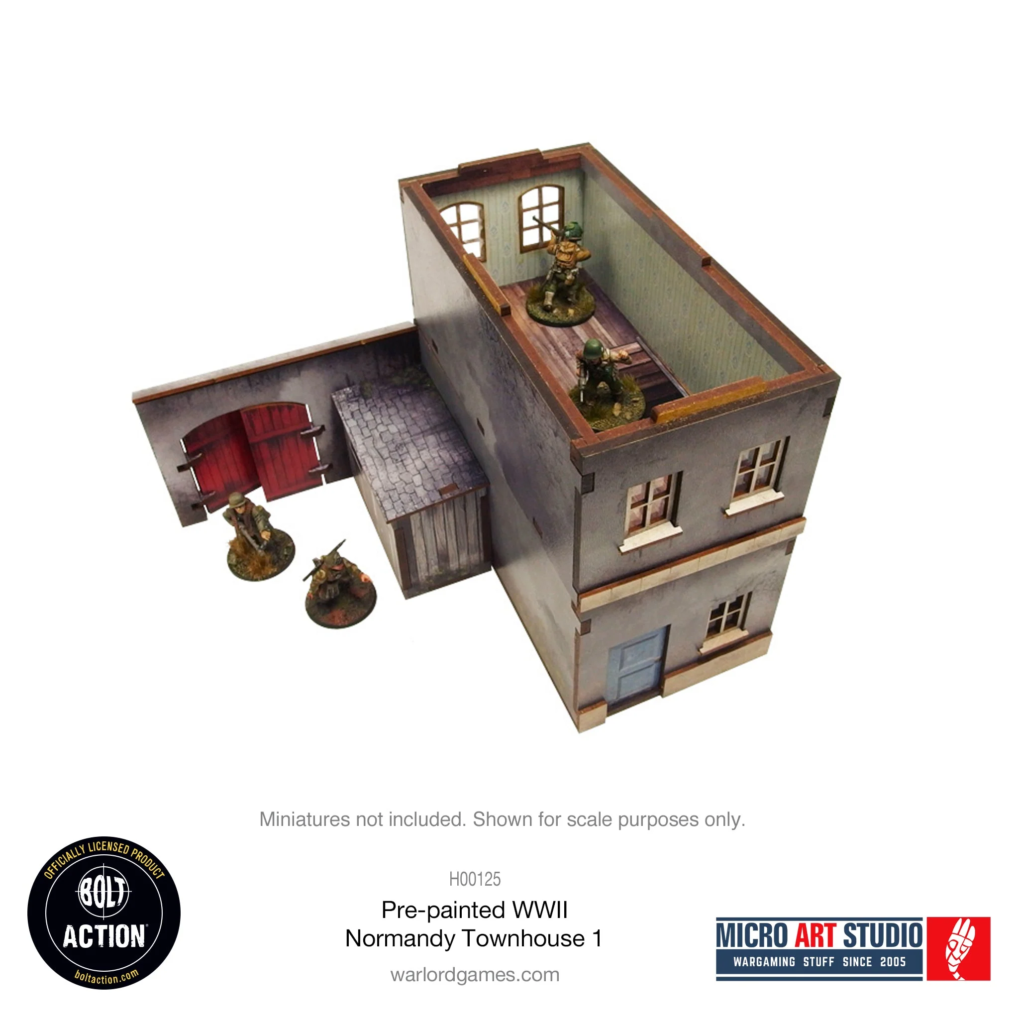 Pre-painted WW2 Normandy Townhouse 1 - Image 5
