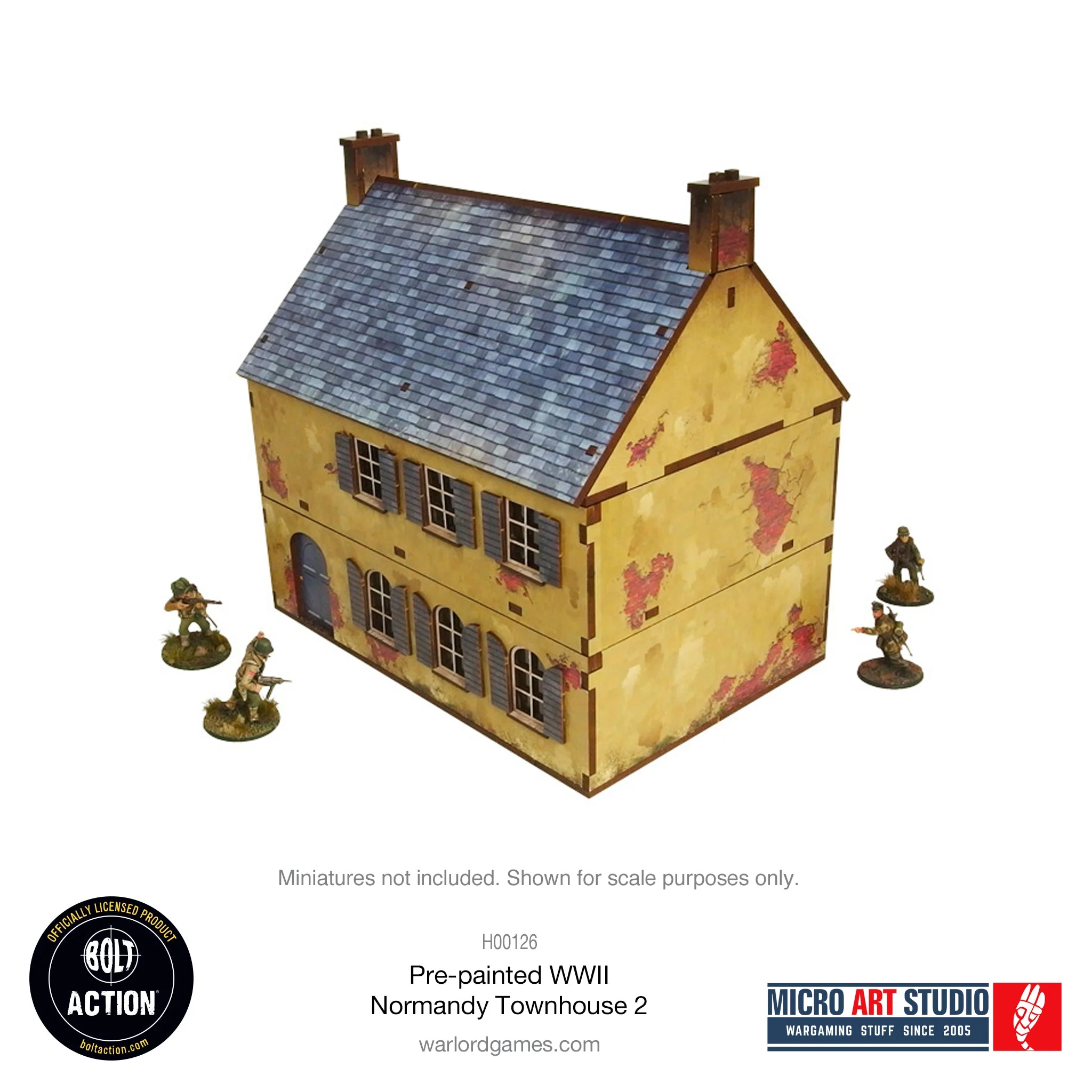 Pre-painted WW2 Normandy Townhouse 2 - Image 2