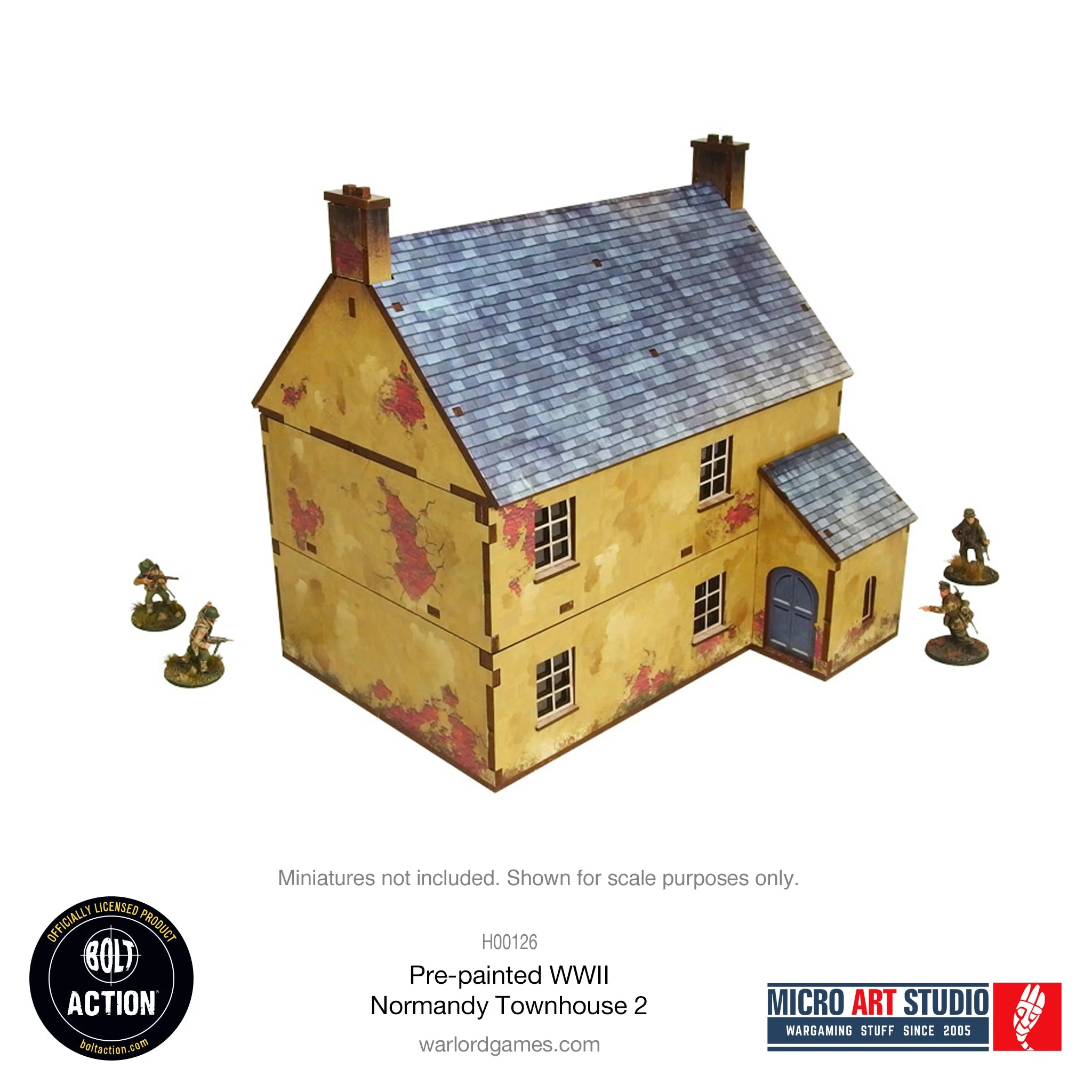 Pre-painted WW2 Normandy Townhouse 2 - Image 3