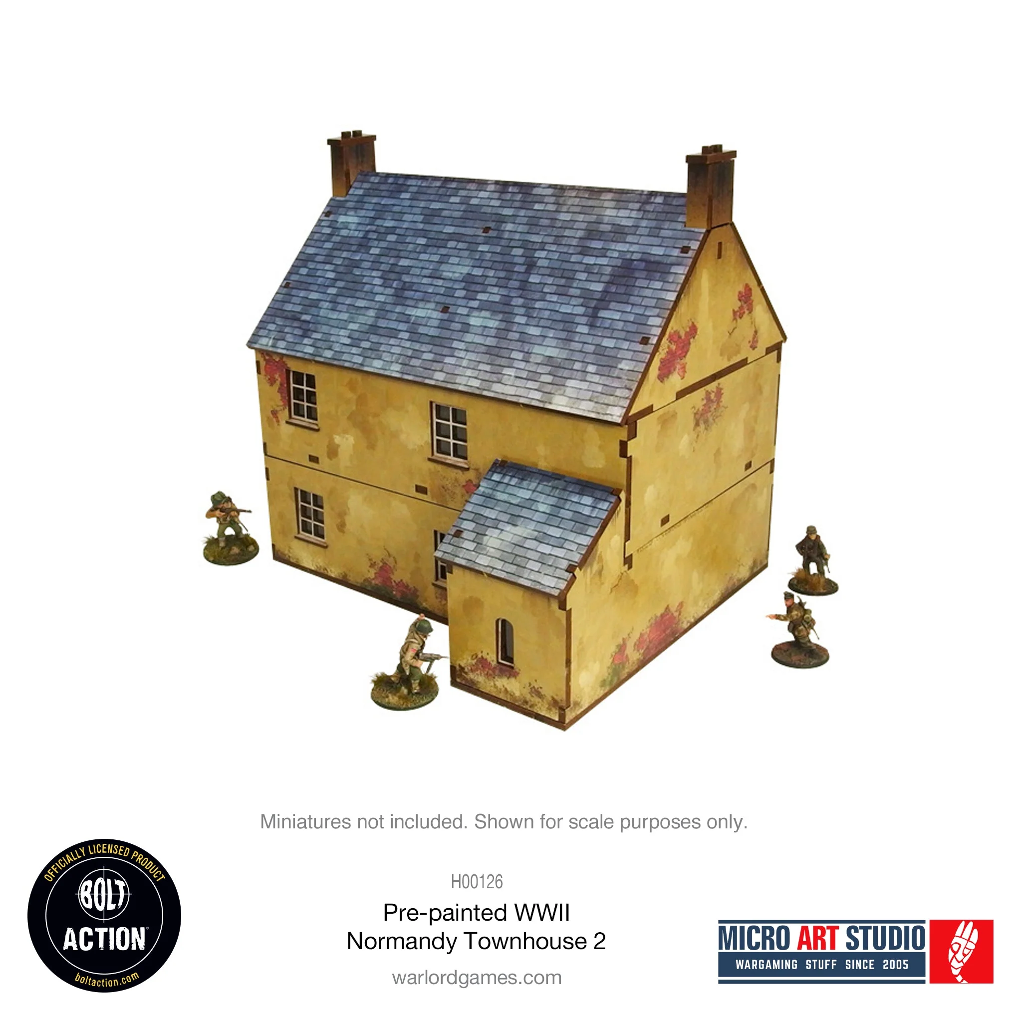 Pre-painted WW2 Normandy Townhouse 2 - Image 4