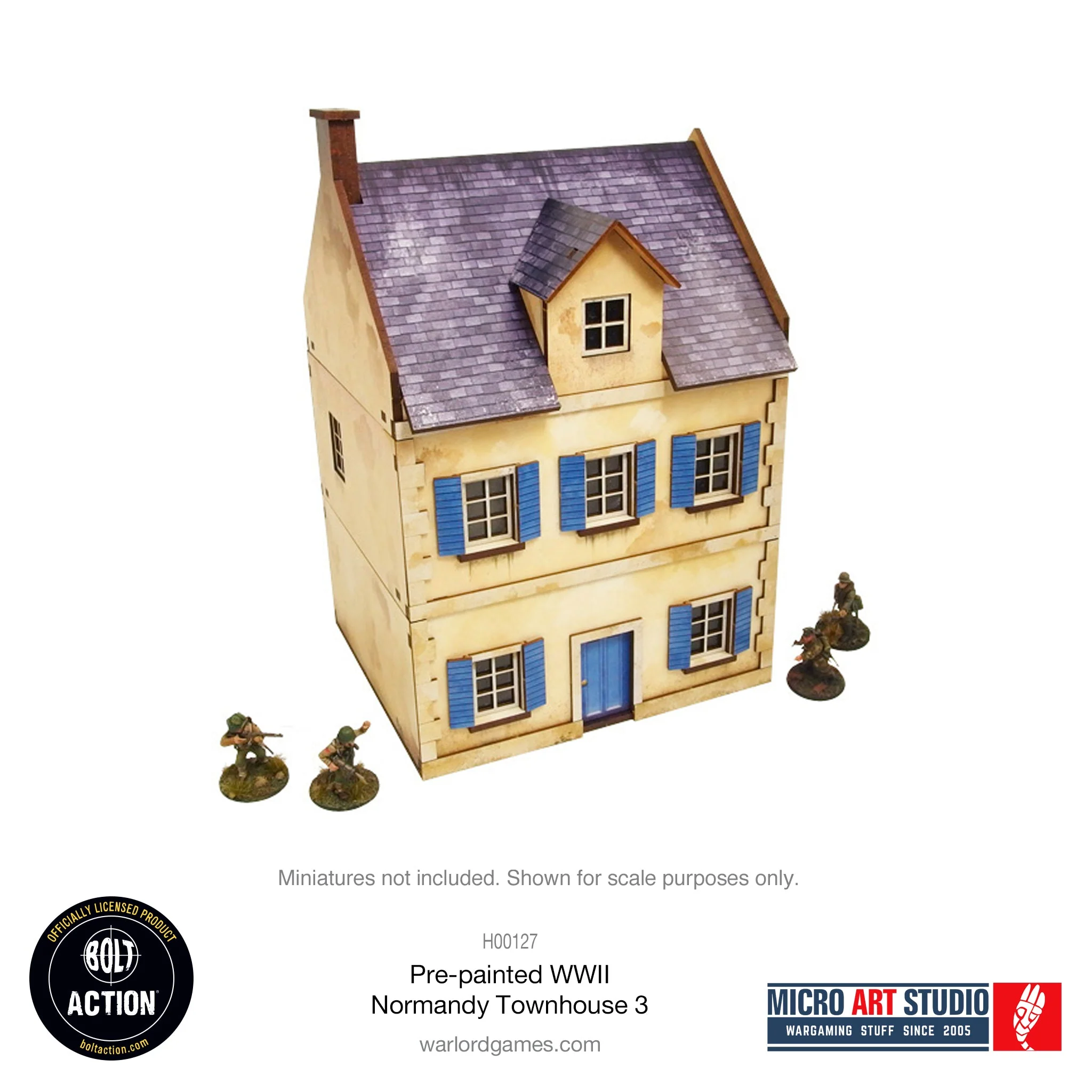 Pre-painted WW2 Normandy Townhouse 3 - Image 2