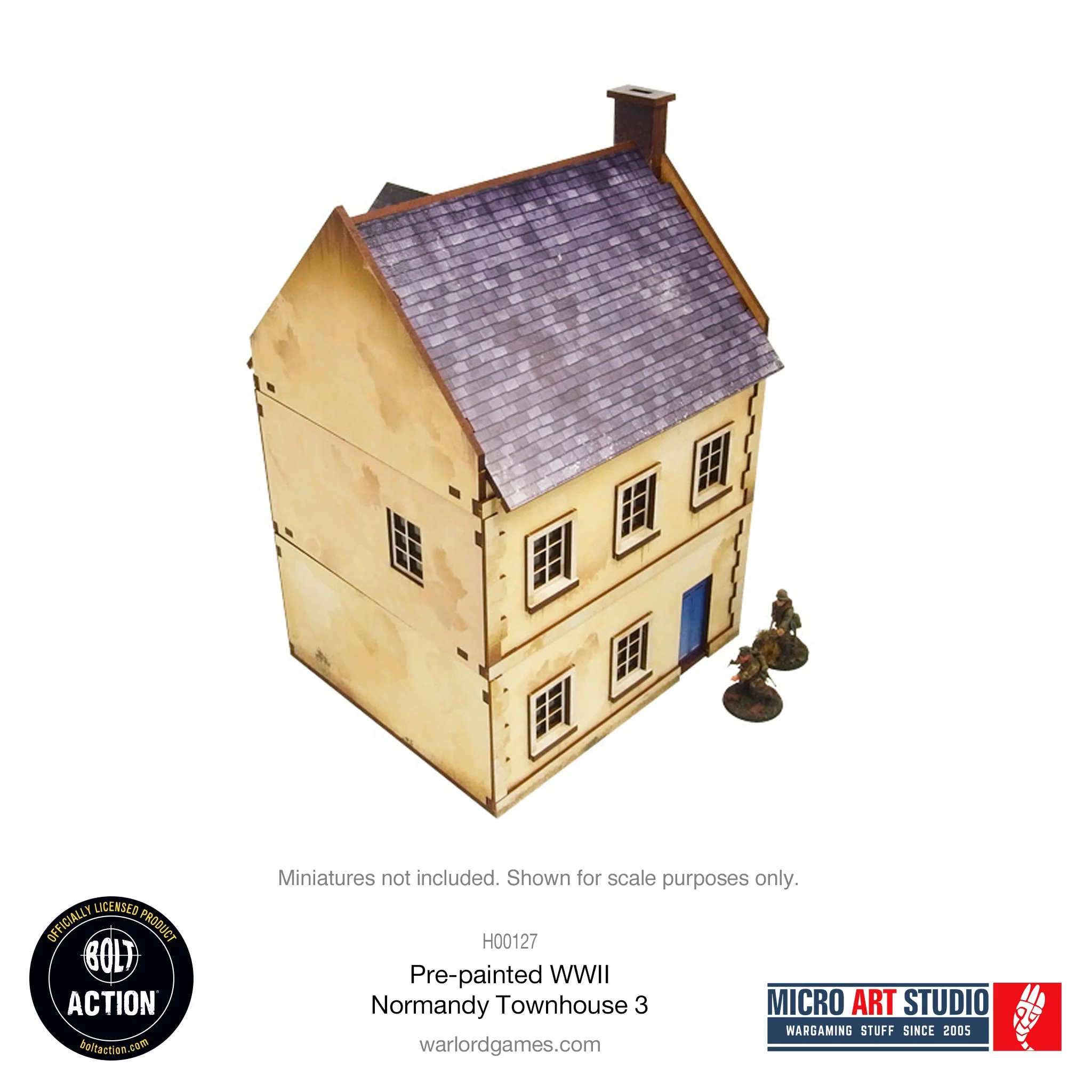 Pre-painted WW2 Normandy Townhouse 3 - Image 4