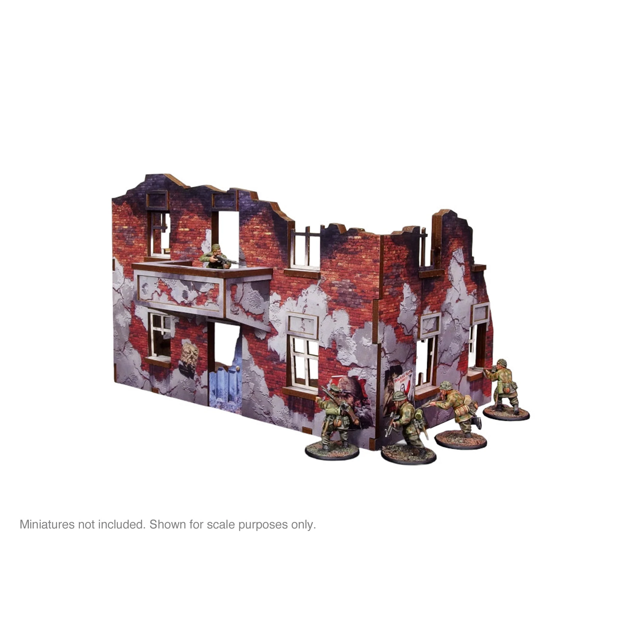 Pre-Painted WW2 Ostfront Stalingrad Apartment Block Back - Image 2