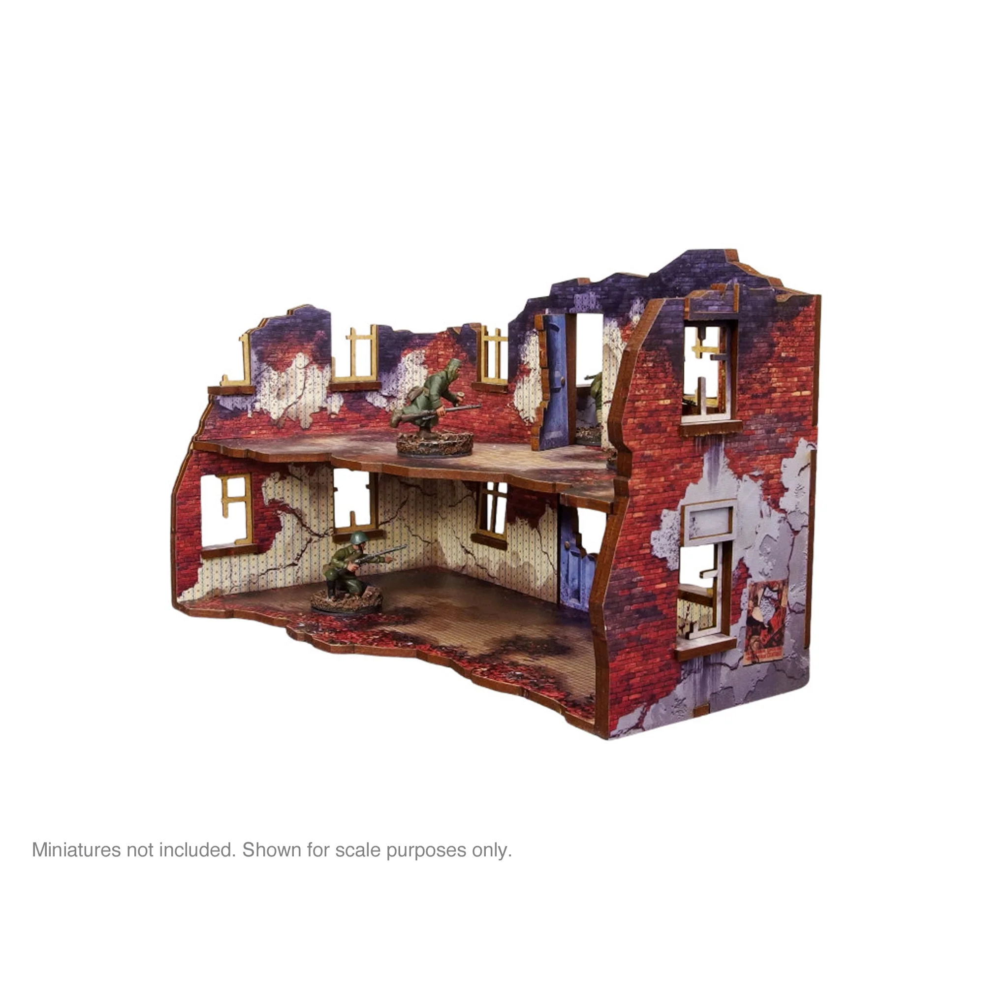 Pre-Painted WW2 Ostfront Stalingrad Apartment Block Back - Image 4