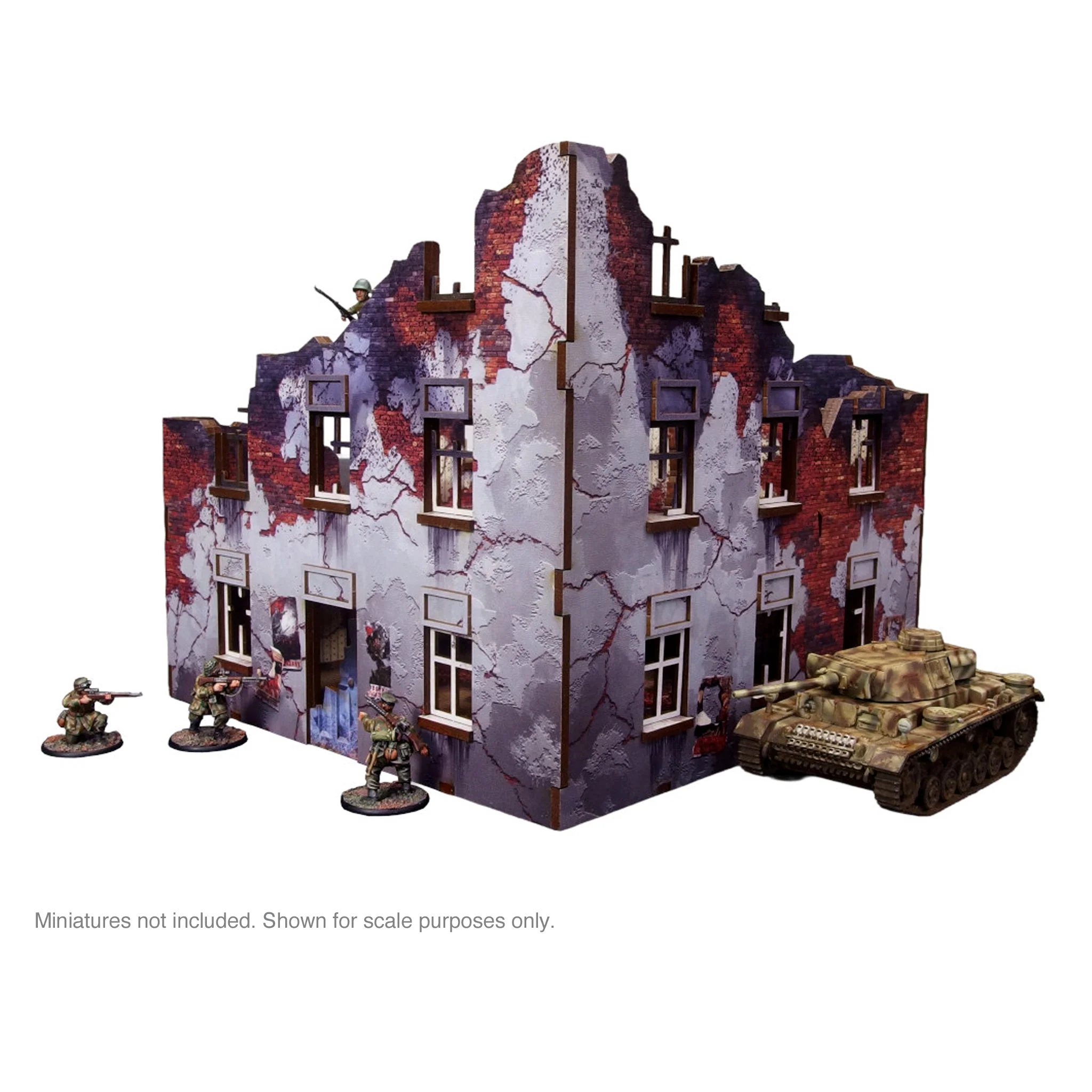 Pre-Painted WW2 Ostfront Stalingrad Apartment Block Front - Image 9