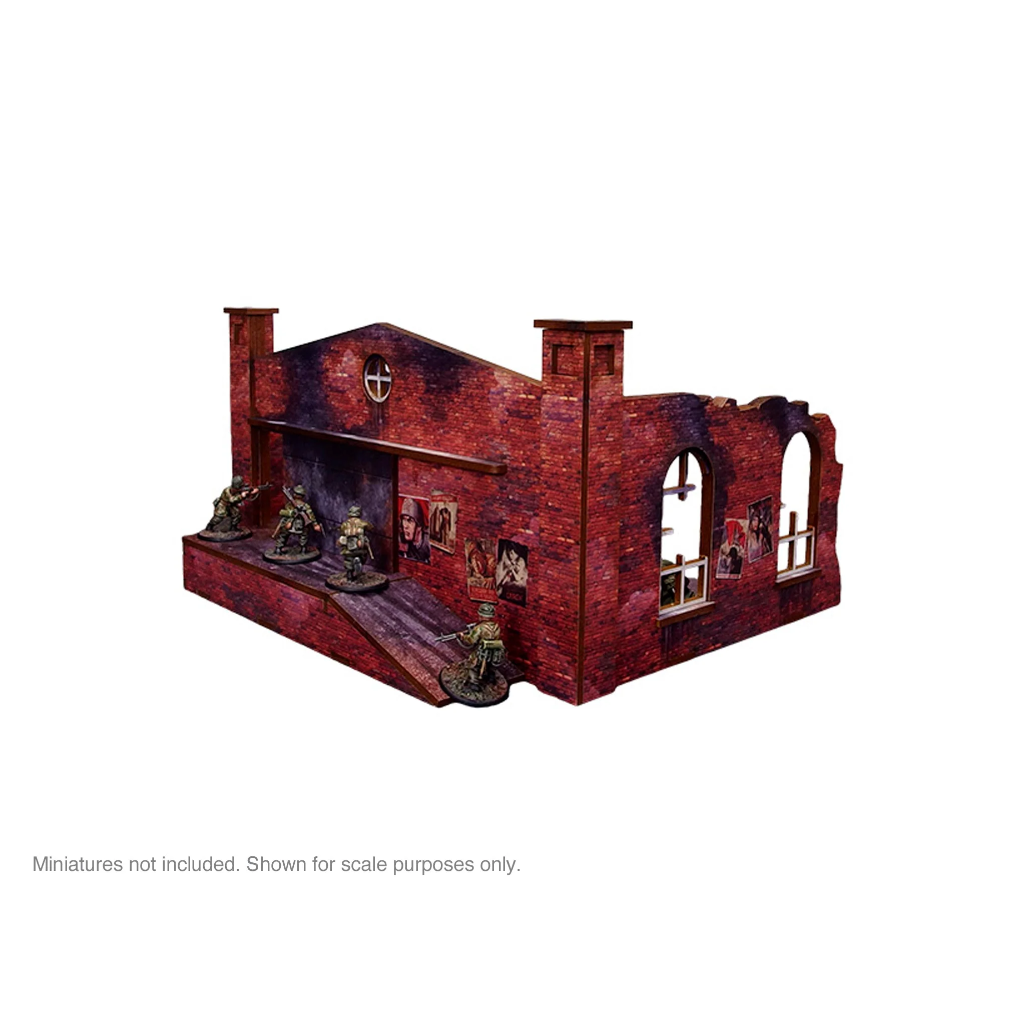 Pre-Painted WW2 Ostfront Stalingrad Factory Back (with ramp) - Image 2