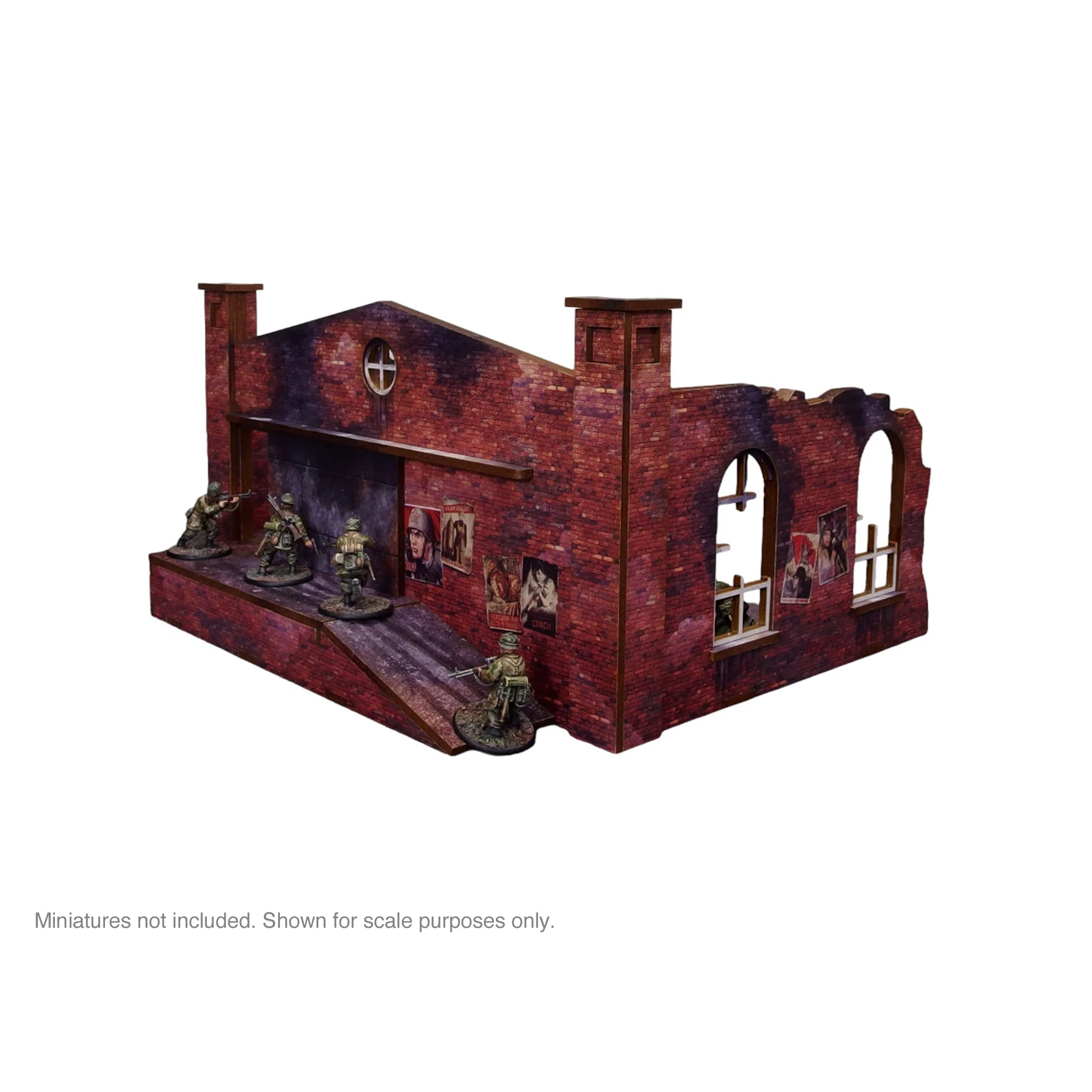 Pre-Painted WW2 Ostfront Stalingrad Factory Back (with ramp) - Image 3