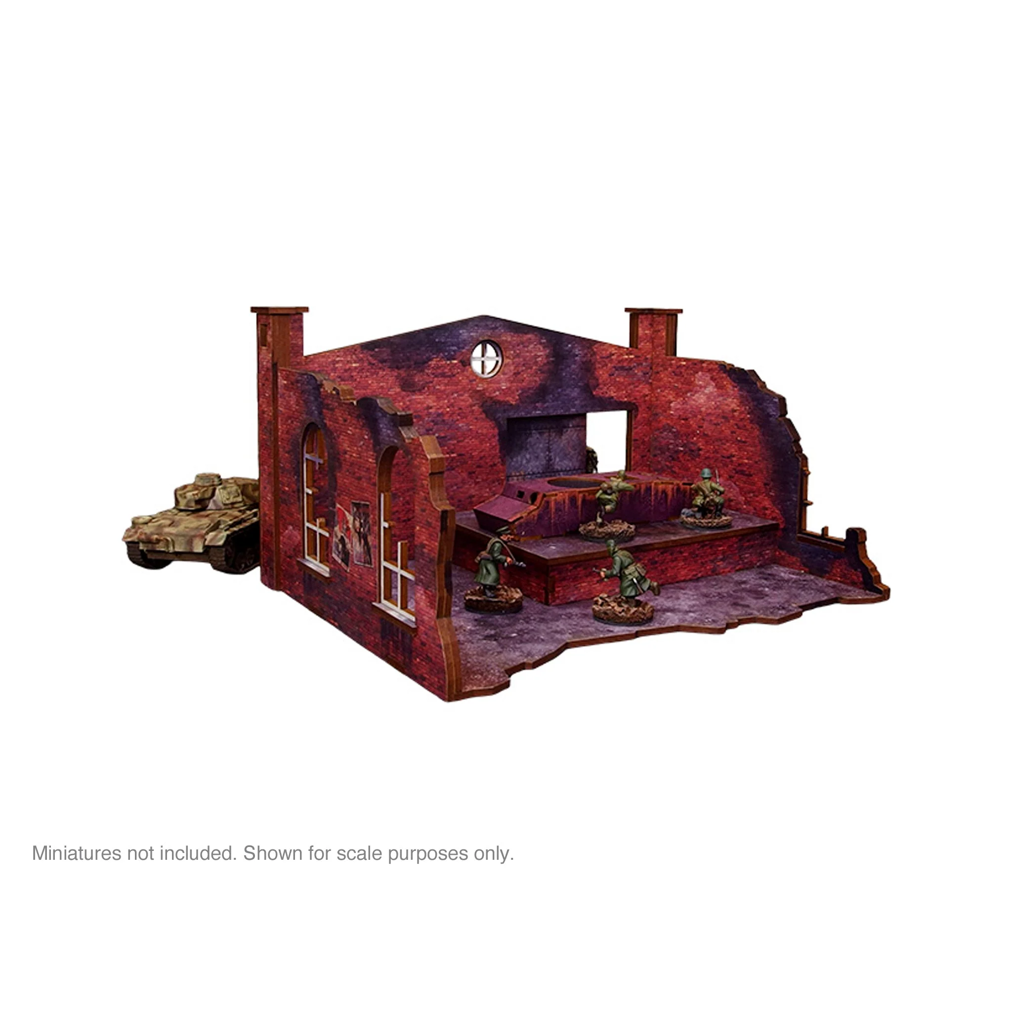 Pre-Painted WW2 Ostfront Stalingrad Factory Back (with ramp) - Image 4