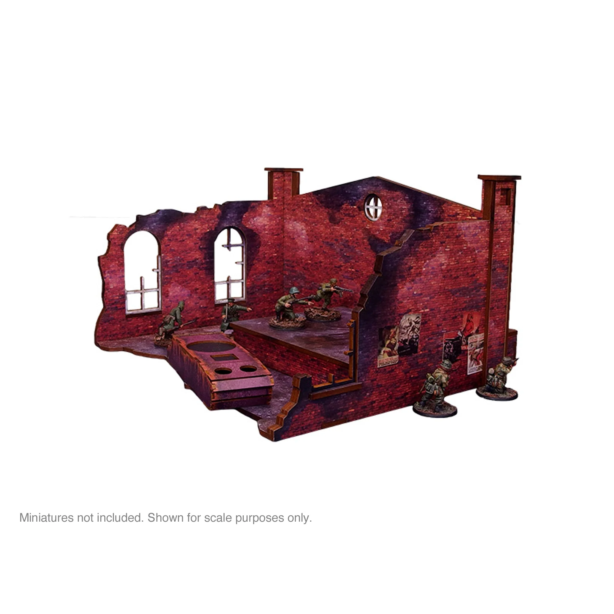 Pre-Painted WW2 Ostfront Stalingrad Factory Back (with ramp) - Image 5